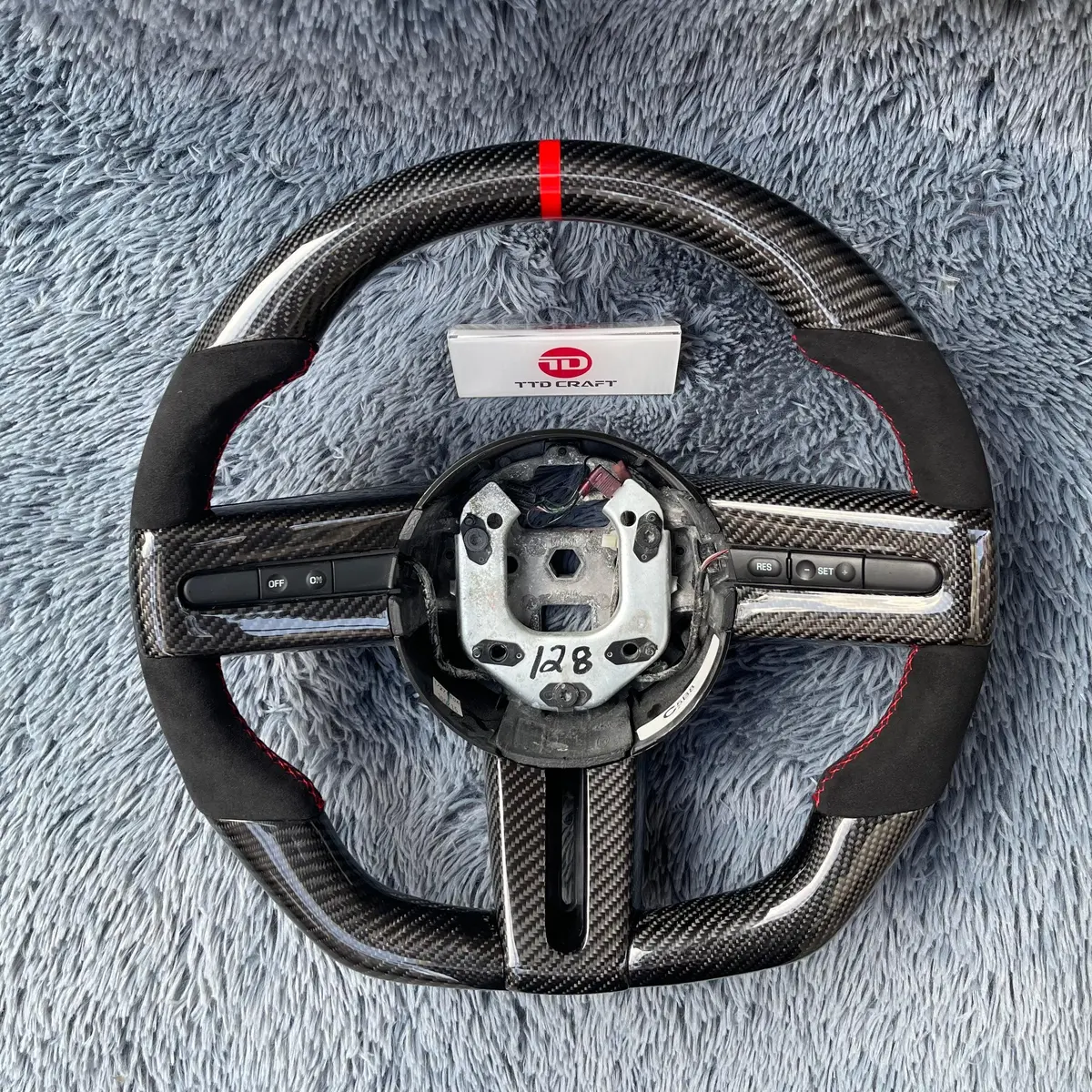 Ttd Craft Ford 2005-2009 Mustang Carbon Fiber Steering Wheel 1