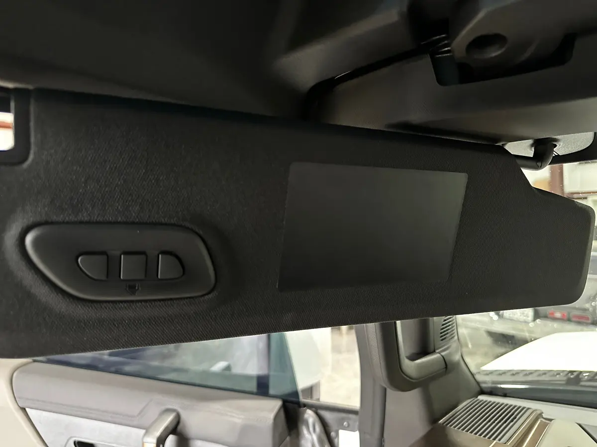 2023+ Hummer Ev | Visor Black Out Warning Label 1