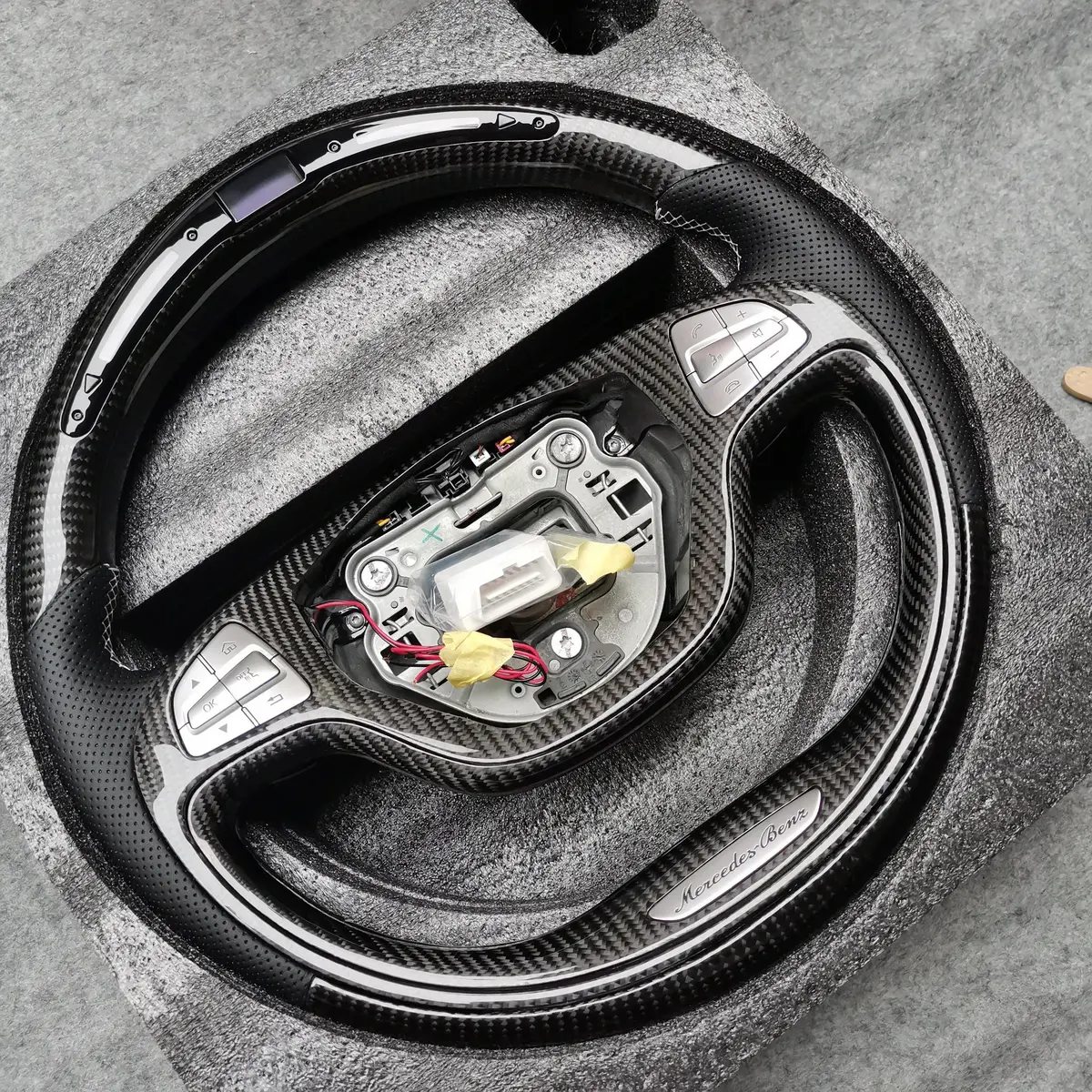 Carbon Fiber Steering Wheel For Mercedes S Class W222 S63amg | Ttd Craft 2