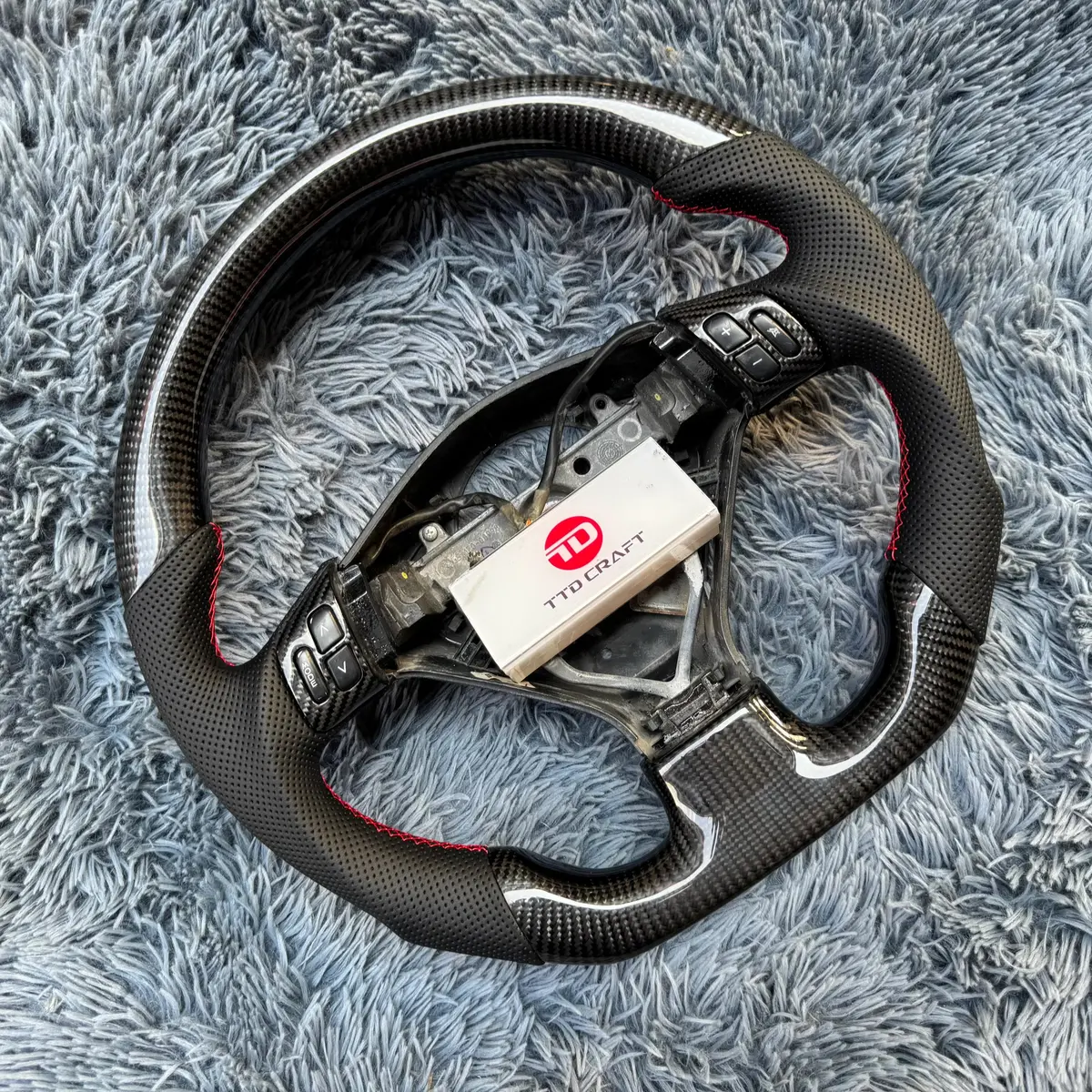 Subaru Forester Legacy 2005-2008 Real Carbon Fiber Steering Wheel |Ttd Craft 2