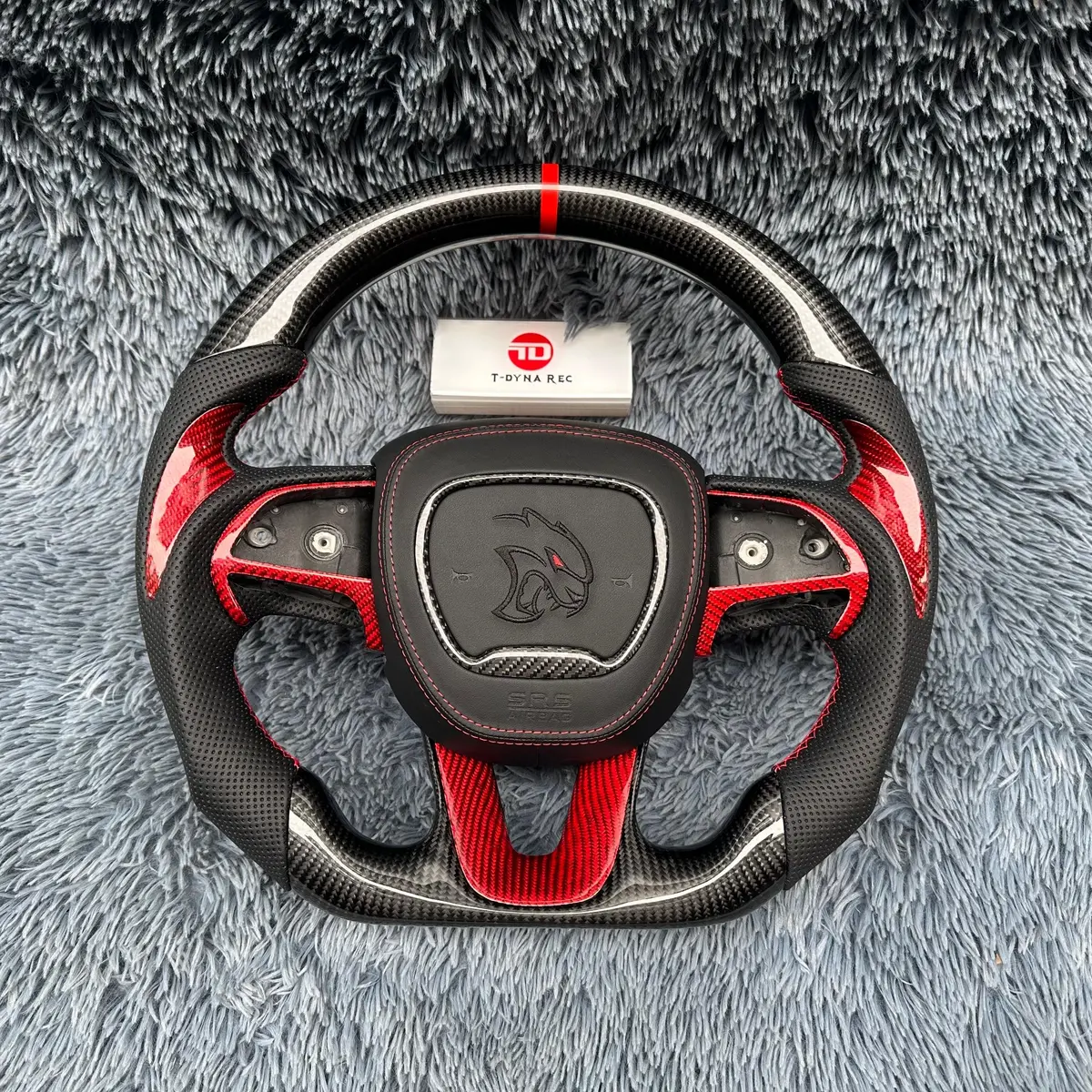 Ttd Craft Dodge 2016-2023 Charger Challenger / 2014-2023 Durango Carbon Fiber Steering Wheel 1
