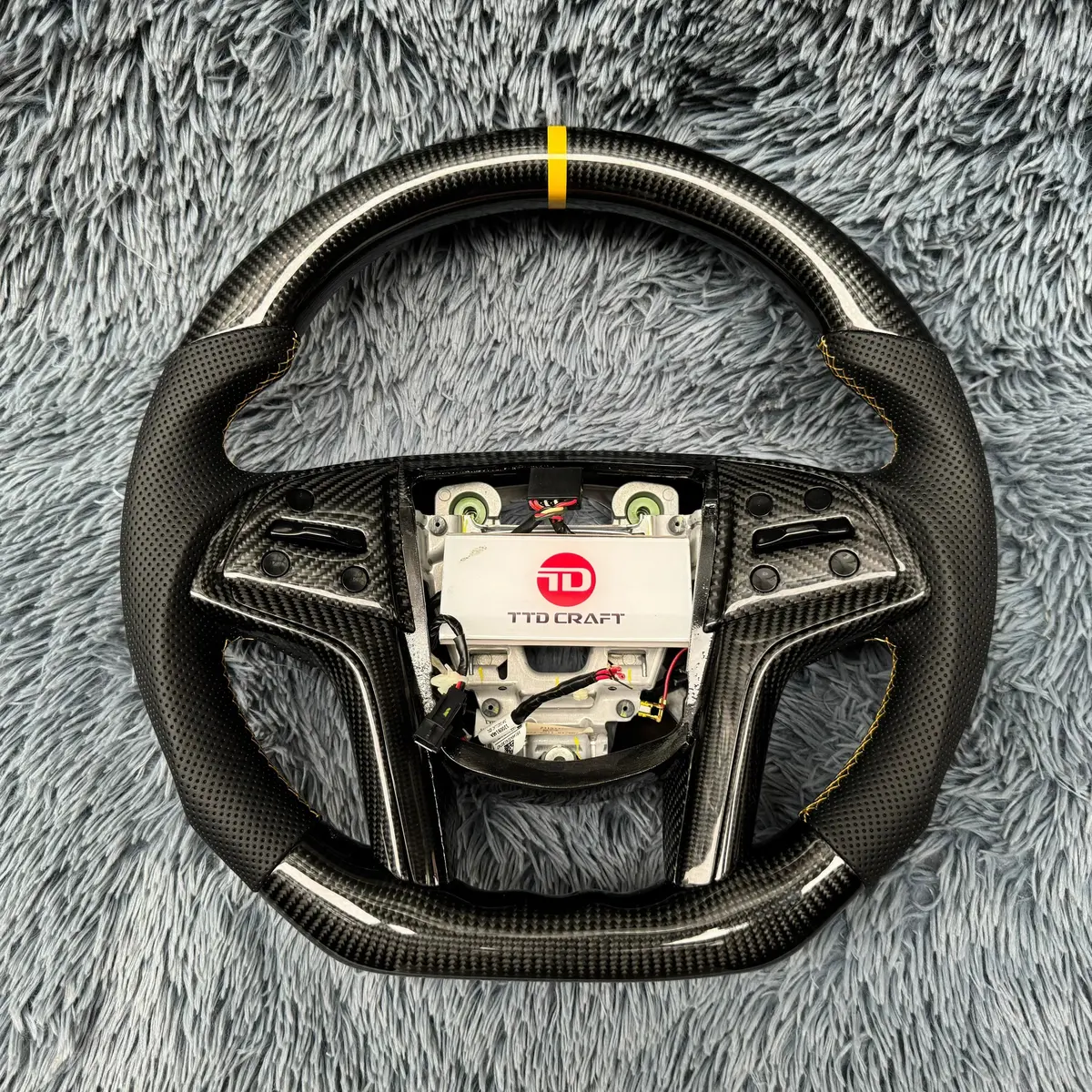 Ttd Craft Cadillac 2015-2020 Escalade / 2013-2019 Xts / 2014-2016 Srx Carbon Fiber Steering Wheel 1