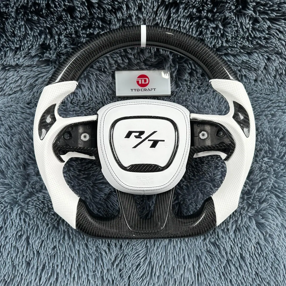Ttd Craft Dodge 2016-2023 Charger Challenger / 2014-2023 Durango Carbon Fiber Steering Wheel 1