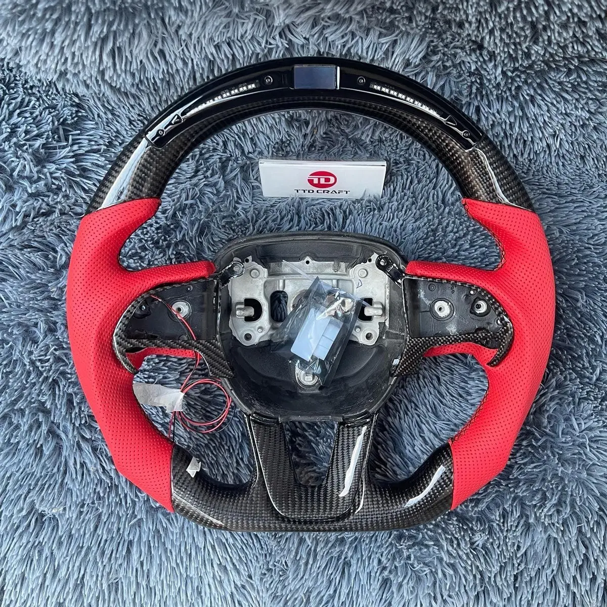 Ttd Craft Dodge 2016-2023 Charger Challenger / 2014-2023 Durango Carbon Fiber Steering Wheel 1