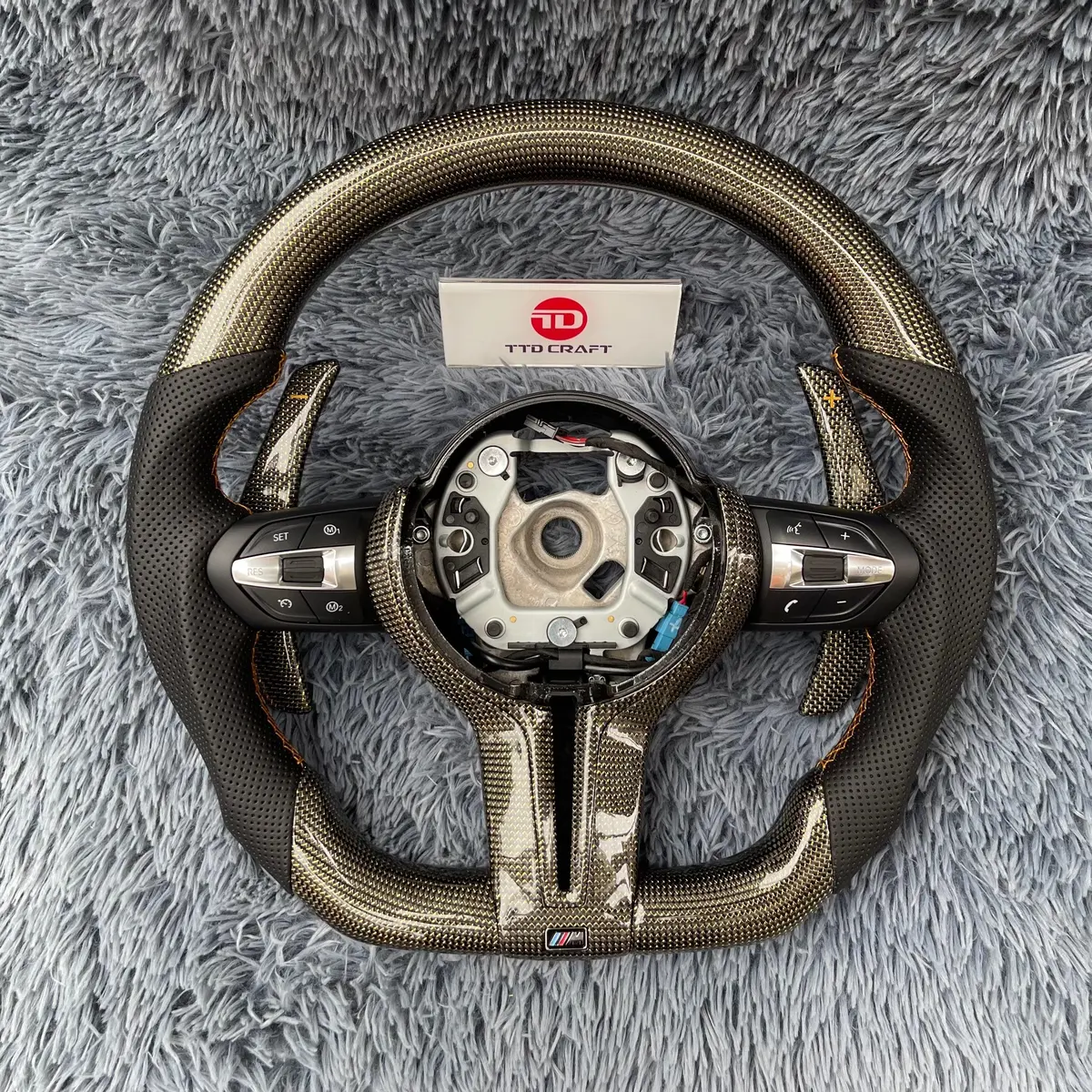 Ttd Craft Bmw M5 M6 F10 F06 F12 F01 F02 F03 F04 Carbon Fiber Steering Wheel 1