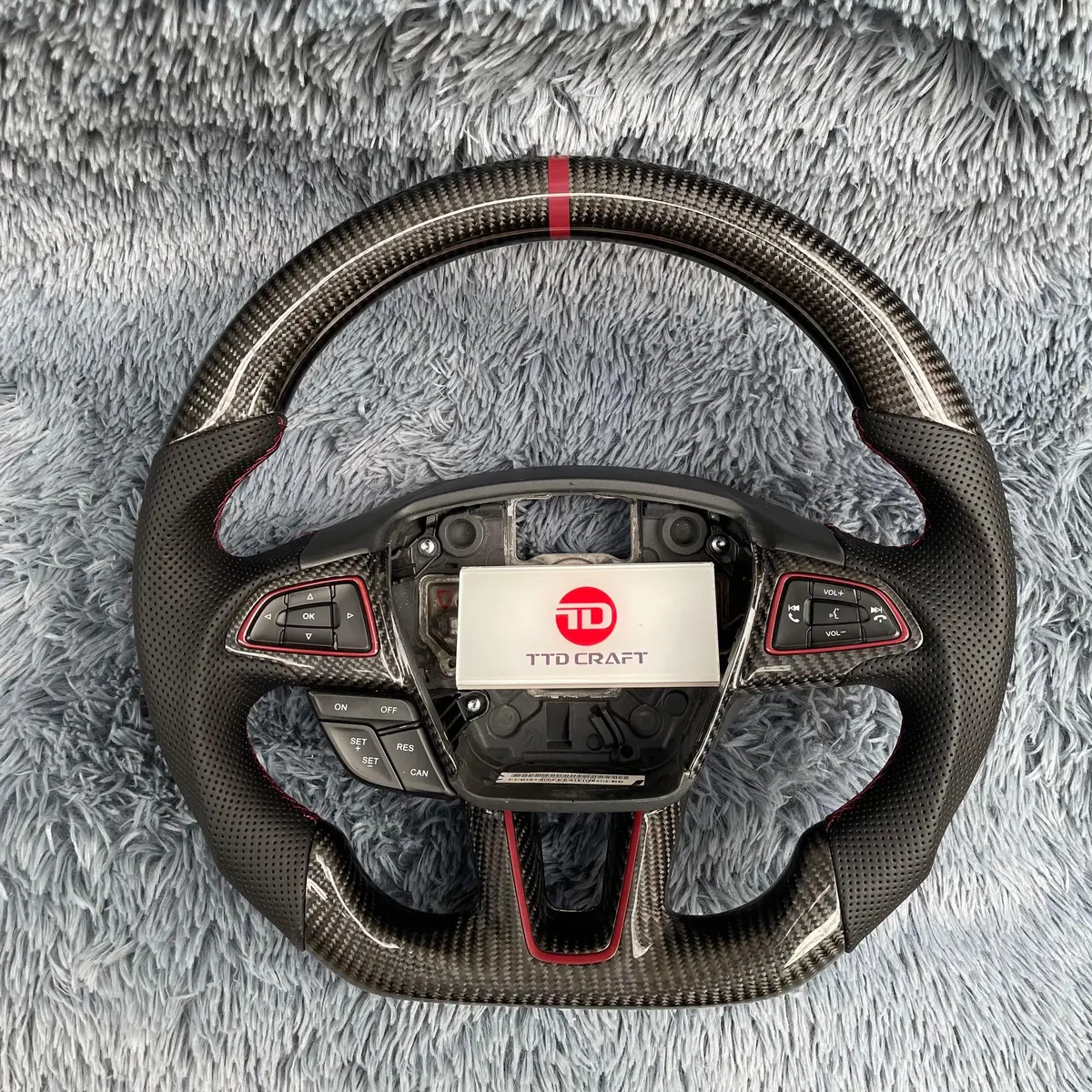 Ttd Craft Ford 2015-2018 Focus Mk3 Rs/St Carbon Fiber Steering Wheel 1
