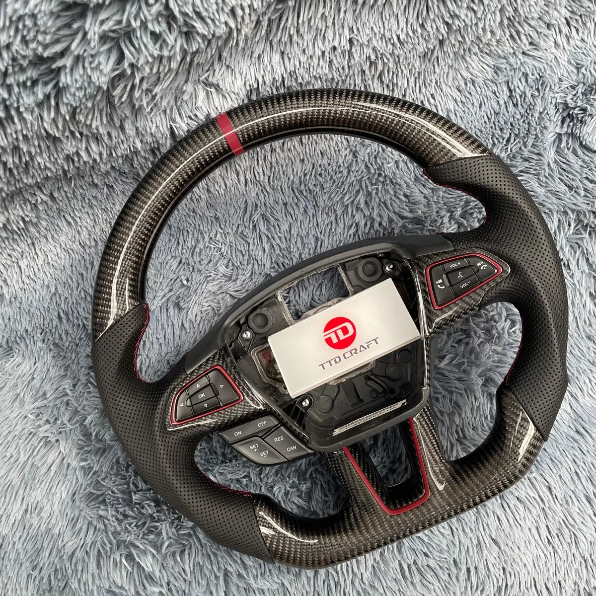 Ttd Craft Ford 2018-2021 Ecosport Carbon Fiber Steering Wheel 2