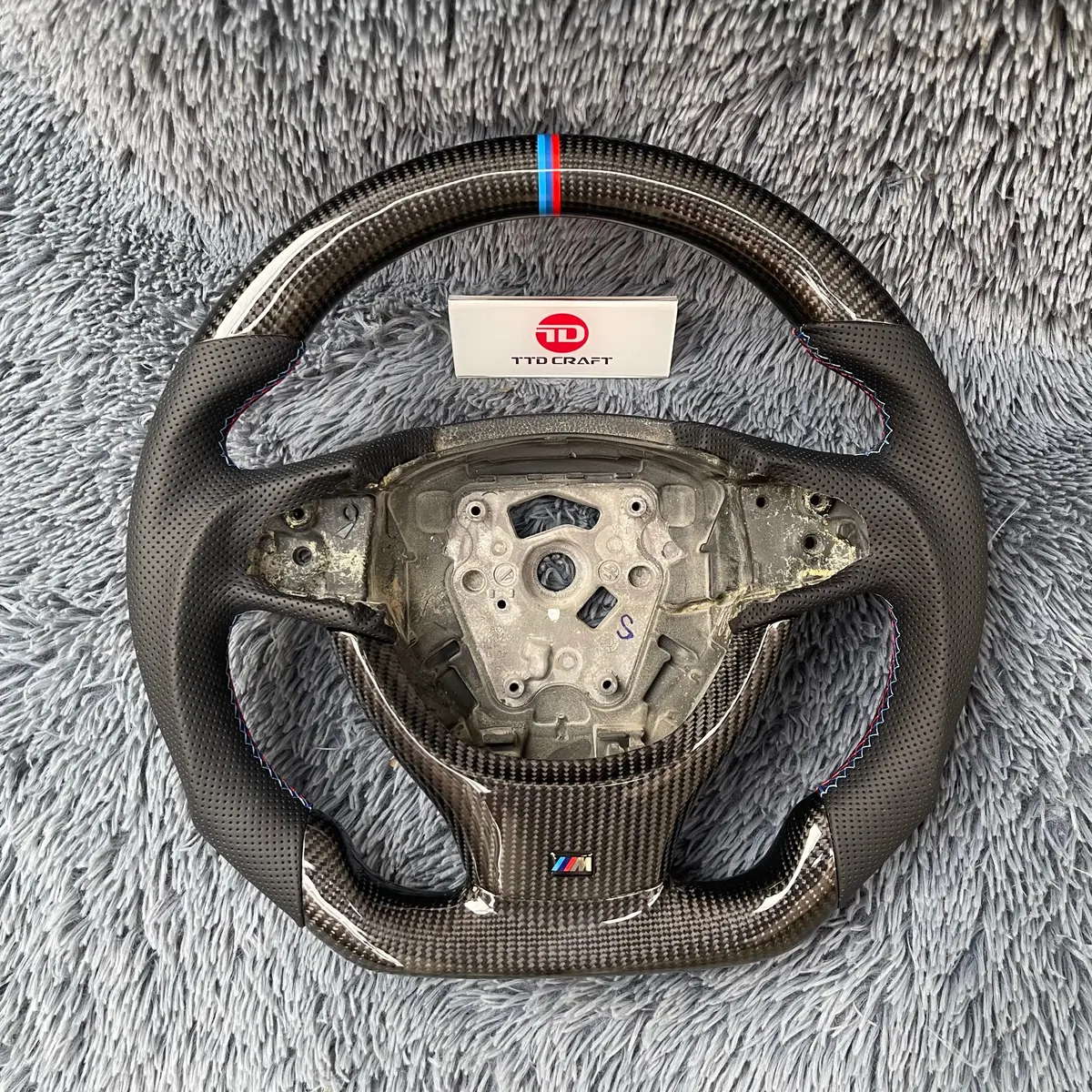 Ttd Craft Bmw F10 F11 F07 F06 F12 F13 F01 F02 F03 F04 Carbon Fiber Steering Wheel 1