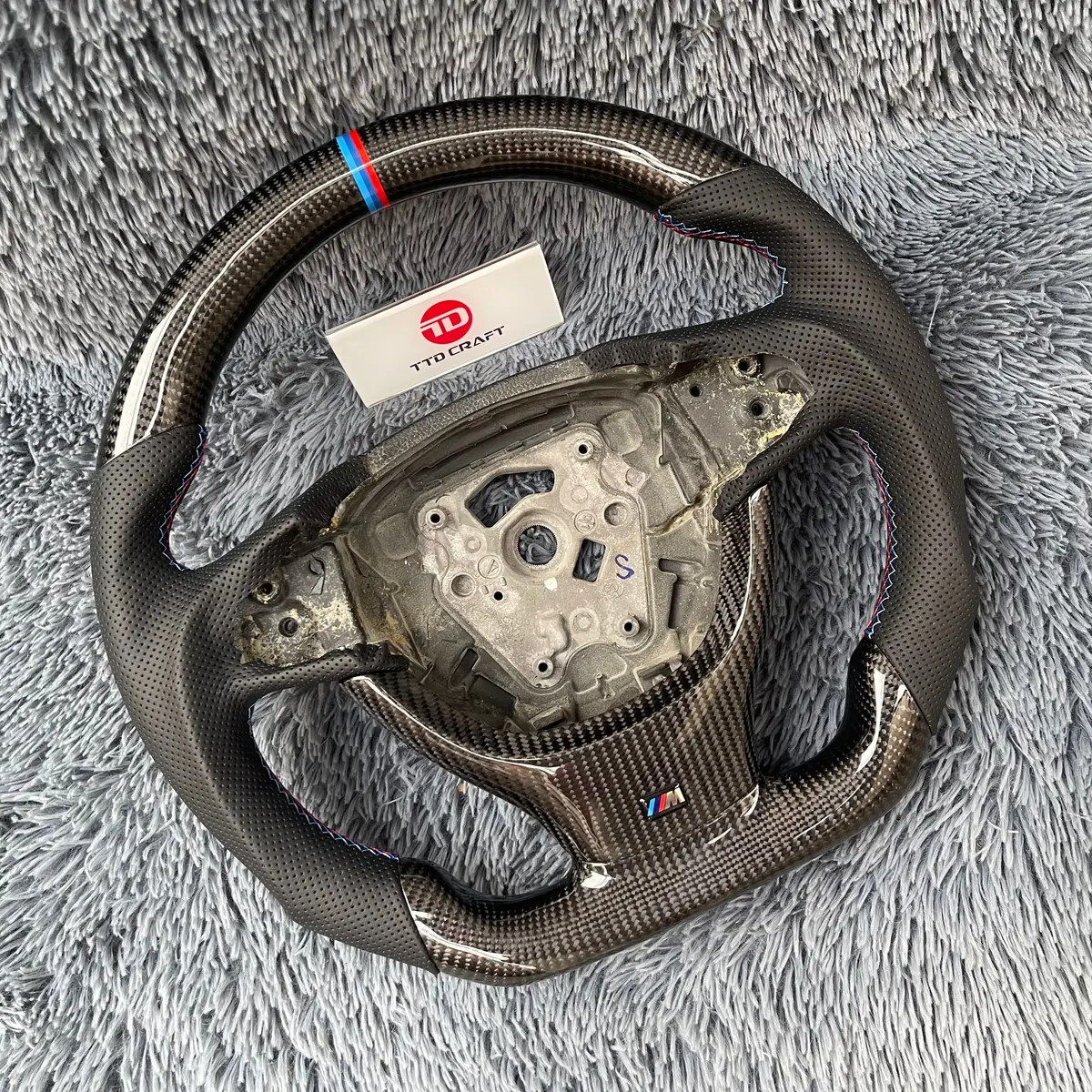 Ttd Craft Bmw F10 F11 F07 F06 F12 F13 F01 F02 F03 F04 Carbon Fiber Steering Wheel 2