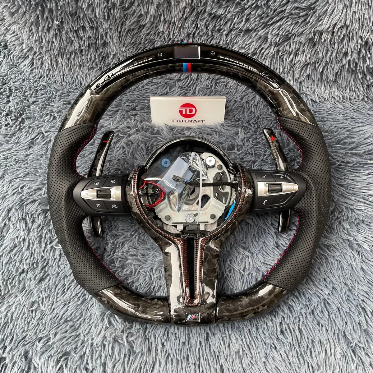 Ttd Craft Bmw M5 M6 F10 F06 F12 F01 F02 F03 F04 Carbon Fiber Steering Wheel 1