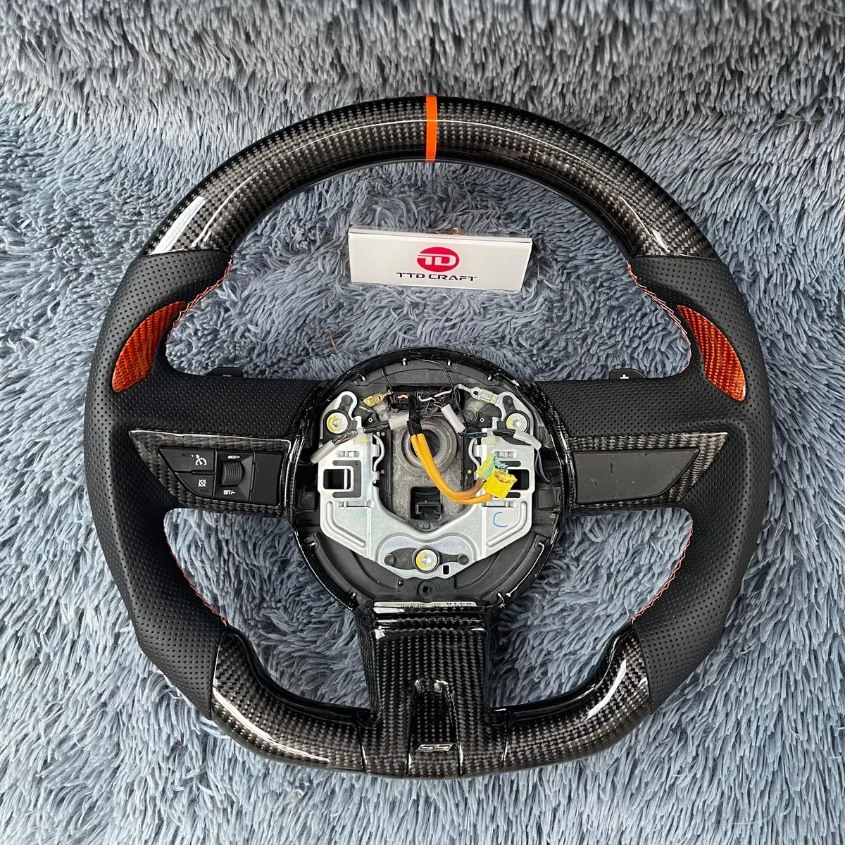 Ttd Craft Chevrolet 2010-2011 Camaro Carbon Fiber Steering Wheel 1