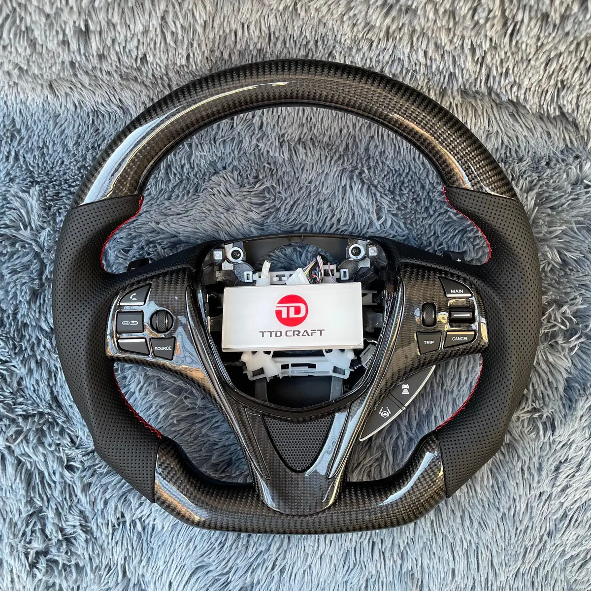 Acura Tlx/Mdx 2015-2020 Carbon Fiber Steering Wheel |Ttd Craft 6