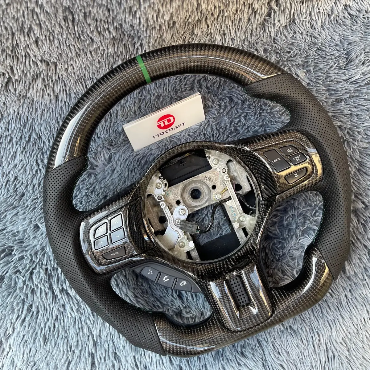 Ttd Craft Mitsubishi Evolution 2008-2015 Evo X/Lancer Carbon Fiber Steering Wheel 2