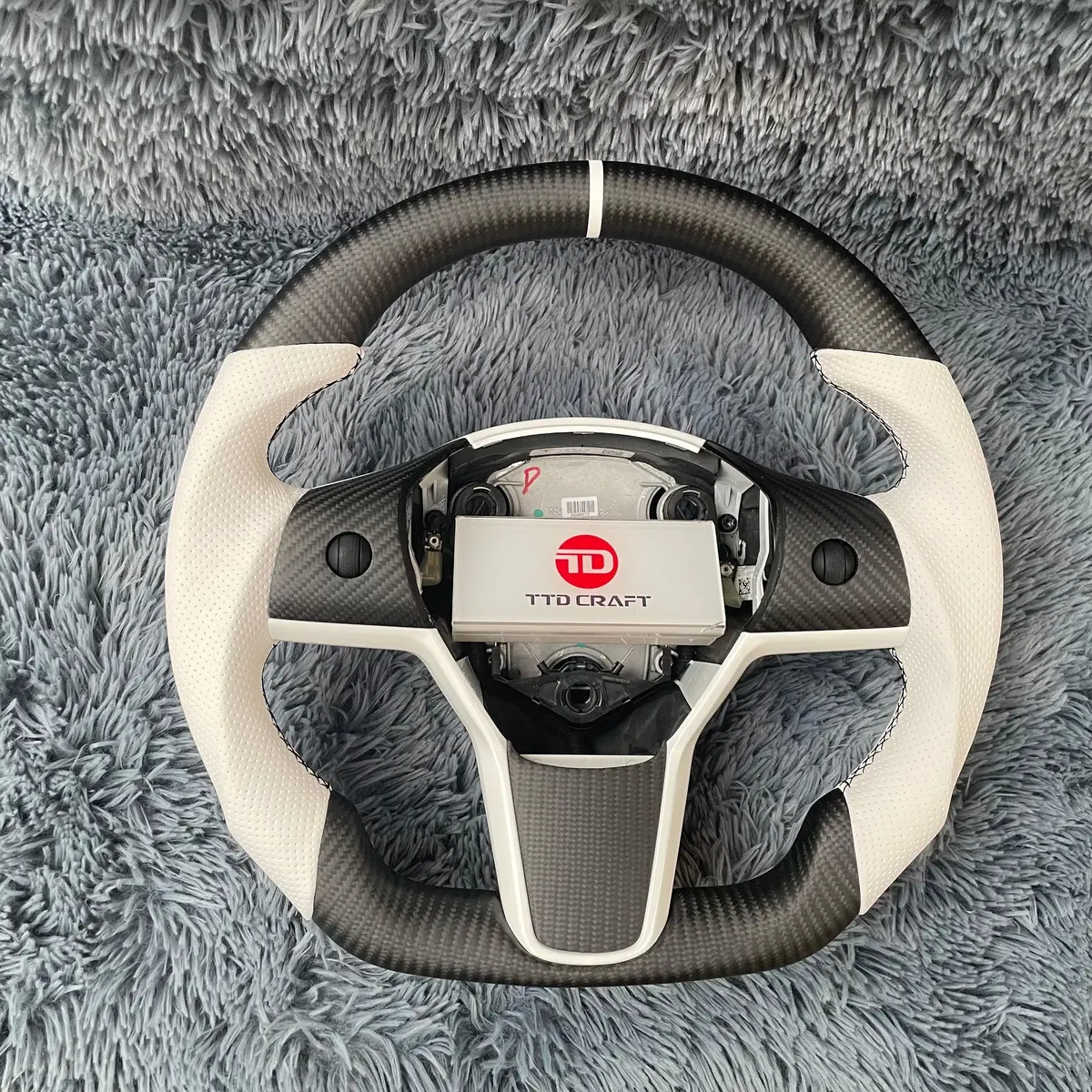 Ttd Craft Tesla Model 3 Y Carbon Fiber Steering Wheel 1