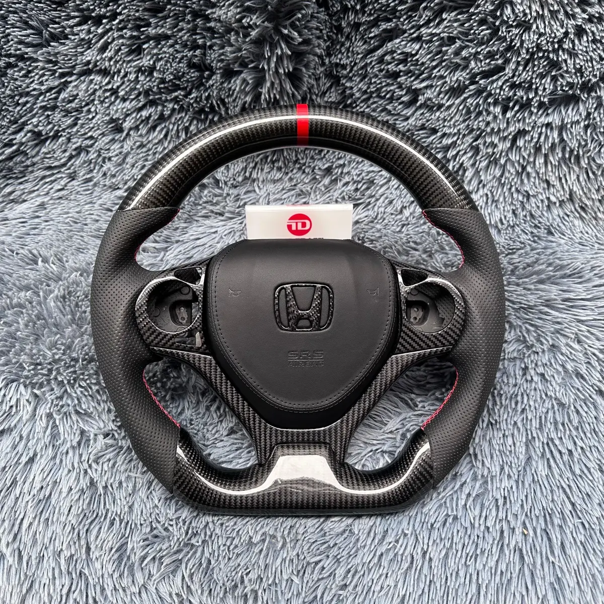 Civic 9Th Gen Carbon Fiber Steering Wheel Custom Design 2012-2015 | Ttd Craft 1