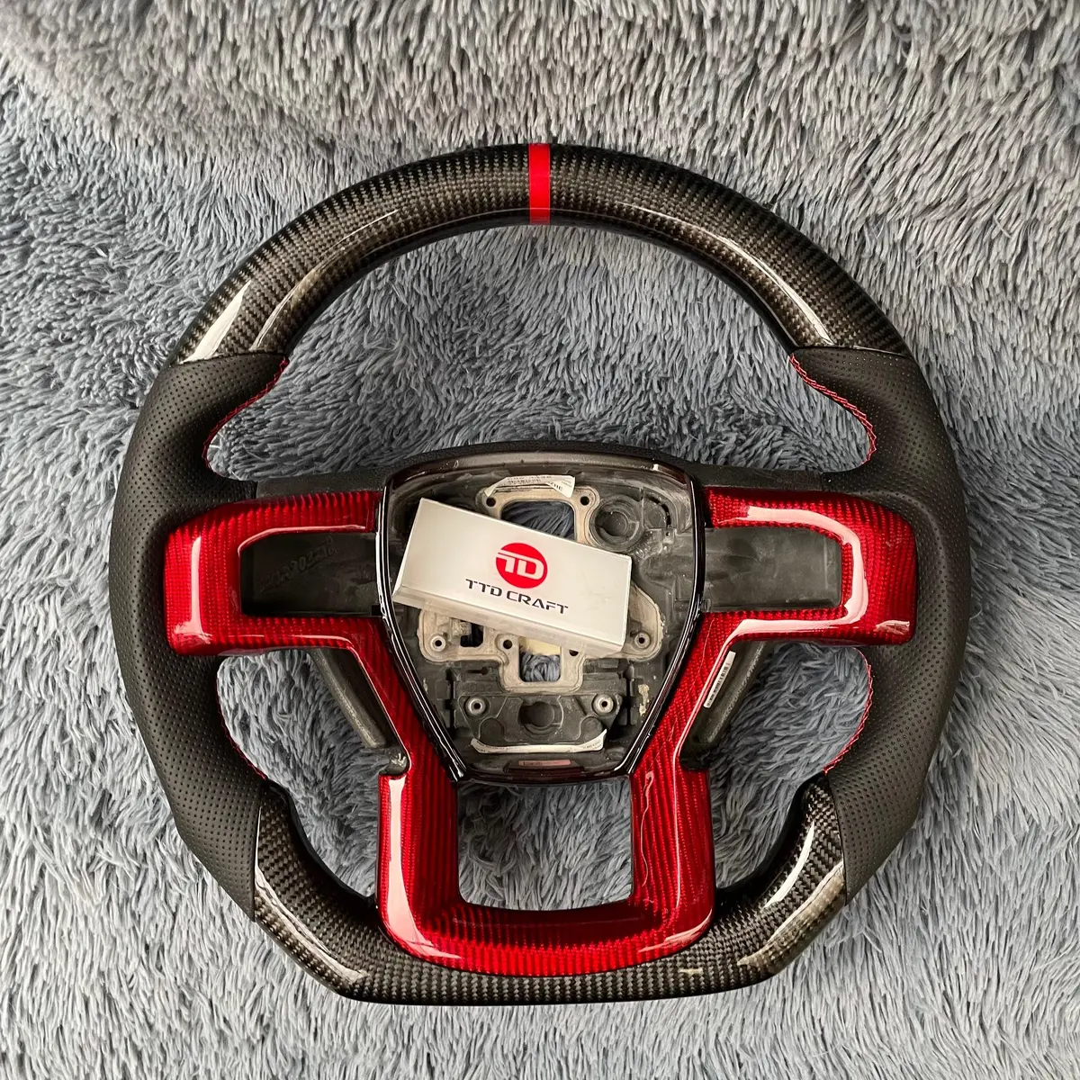 Ttd Craft  Ford 2015-2020 F150 Raptor /2017-2022 F250/ 2017-2022 F350 Carbon Fiber Steering Wheel 1