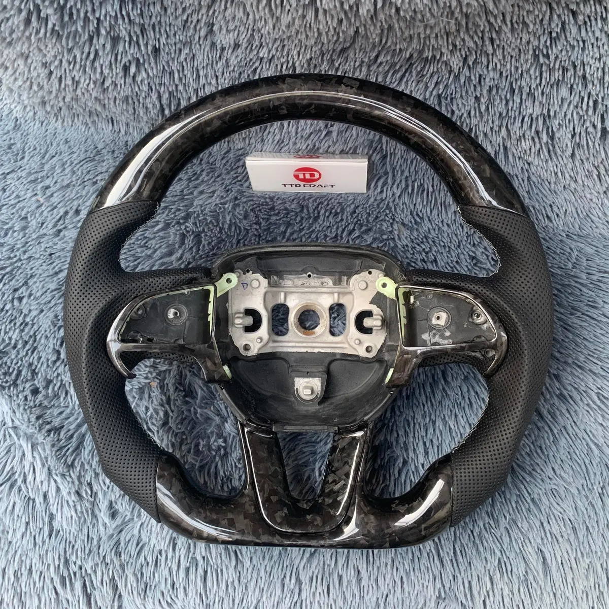 Ttd Craft Dodge 2016-2023 Charger Challenger / 2014-2023 Durango Carbon Fiber Steering Wheel 1