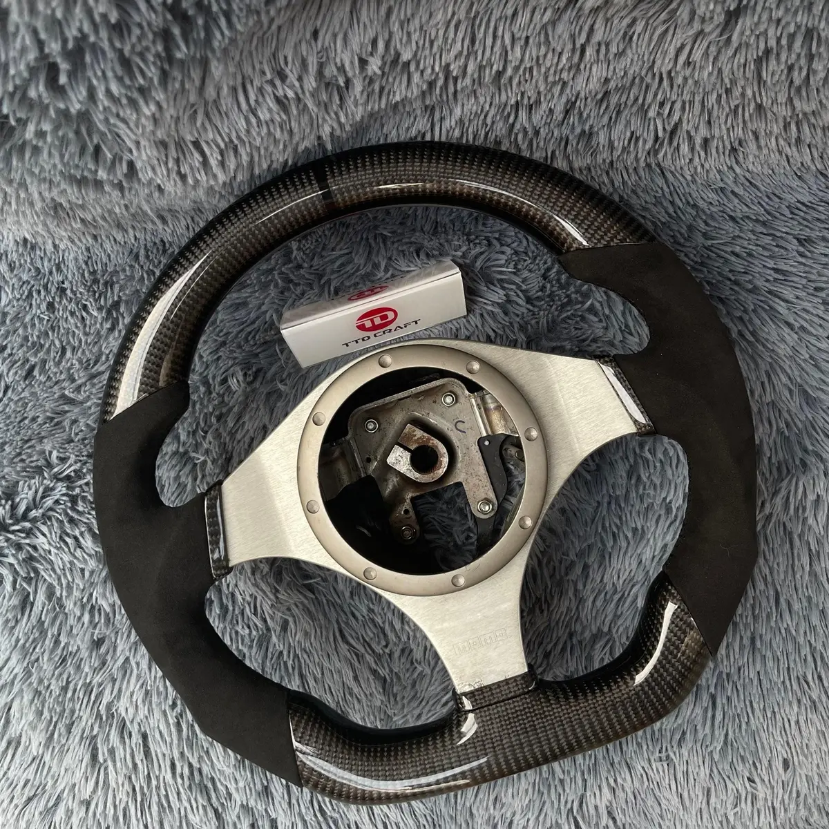 Ttd Craft  2001-2007 Evo 7 8 9 Carbon Fiber Steering Wheel 1