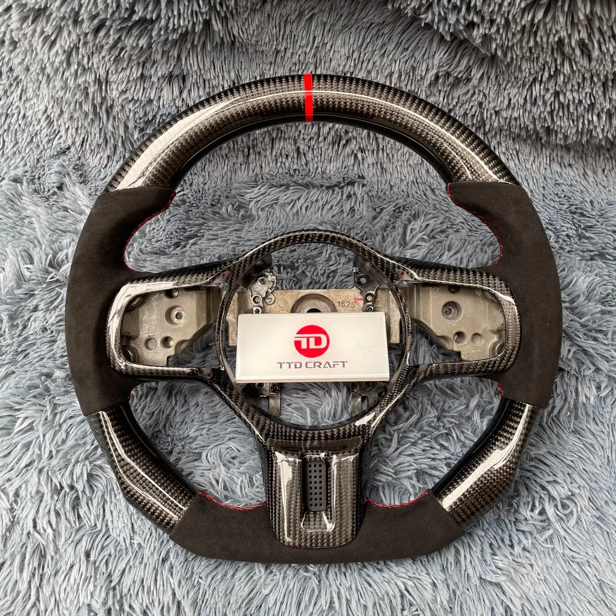Ttd Craft Mitsubishi Evolution 2008-2015 Evo X/Lancer Carbon Fiber Steering Wheel 1