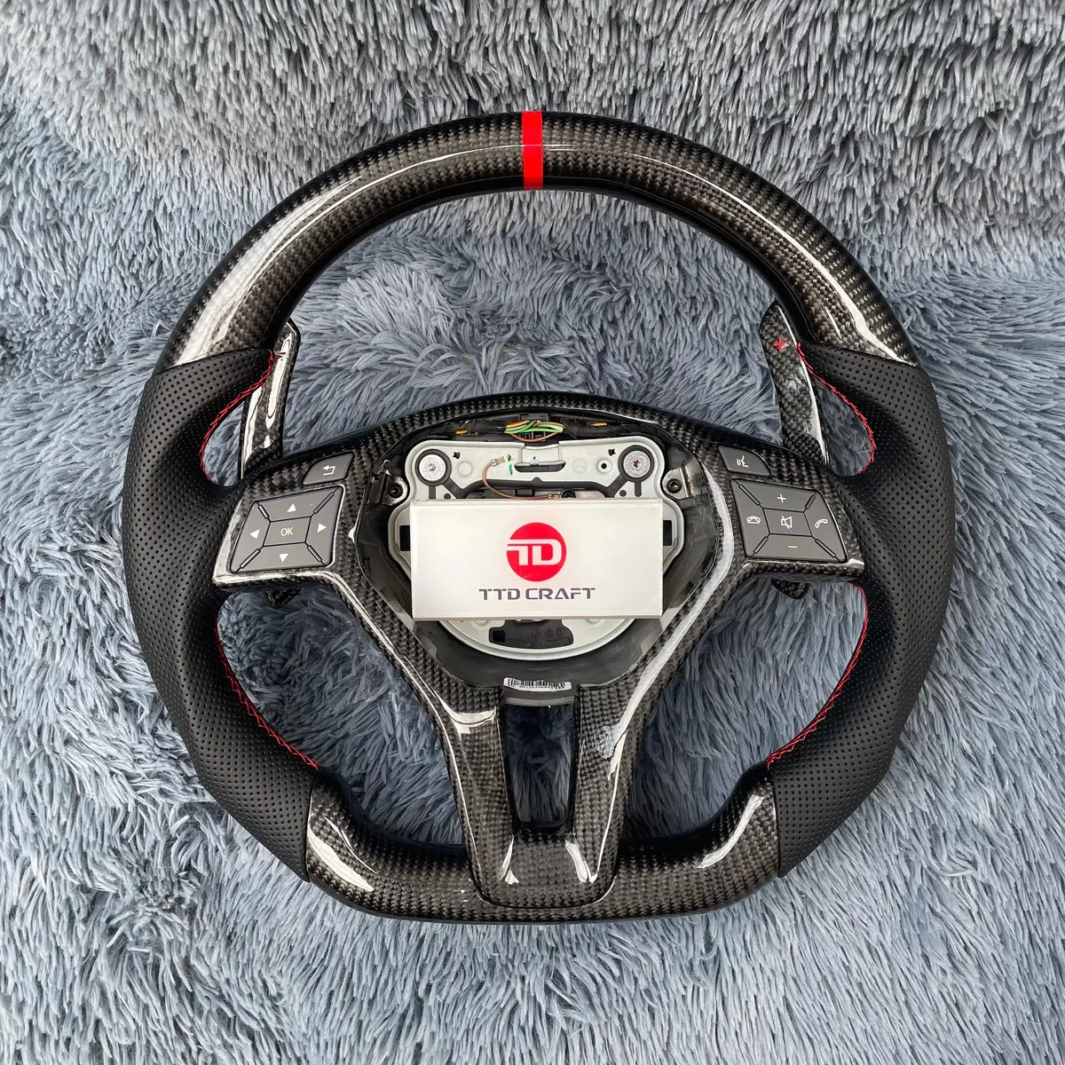 Carbon Fiber Steering Wheel For Mercedes Gla45amg | Ttd Craft 1