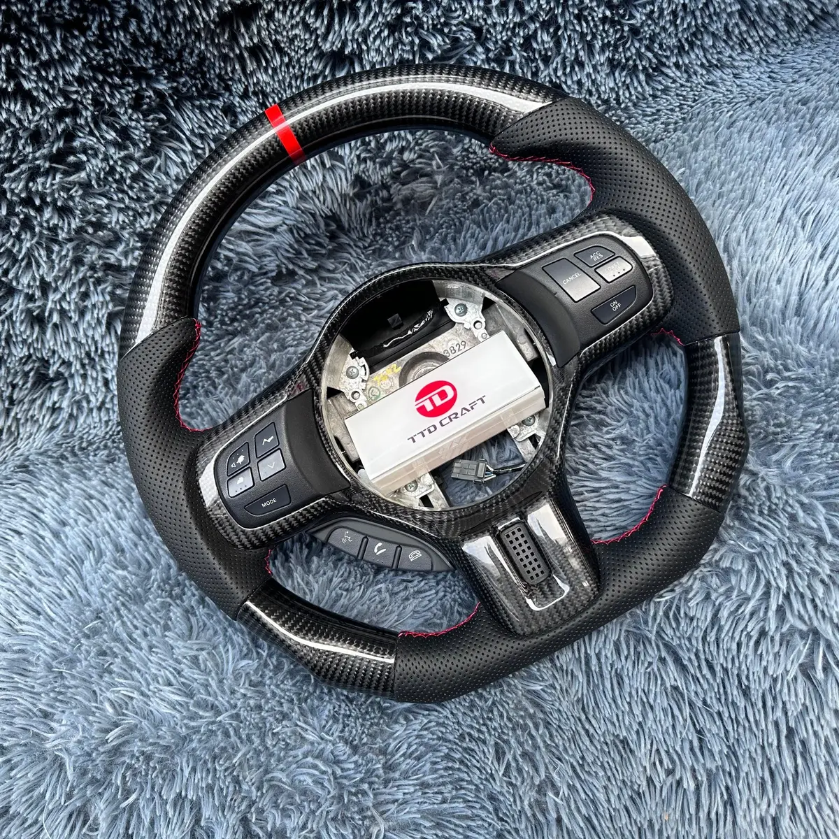 Ttd Craft Mitsubishi Evolution 2008-2015 Evo X/Lancer Carbon Fiber Steering Wheel 2