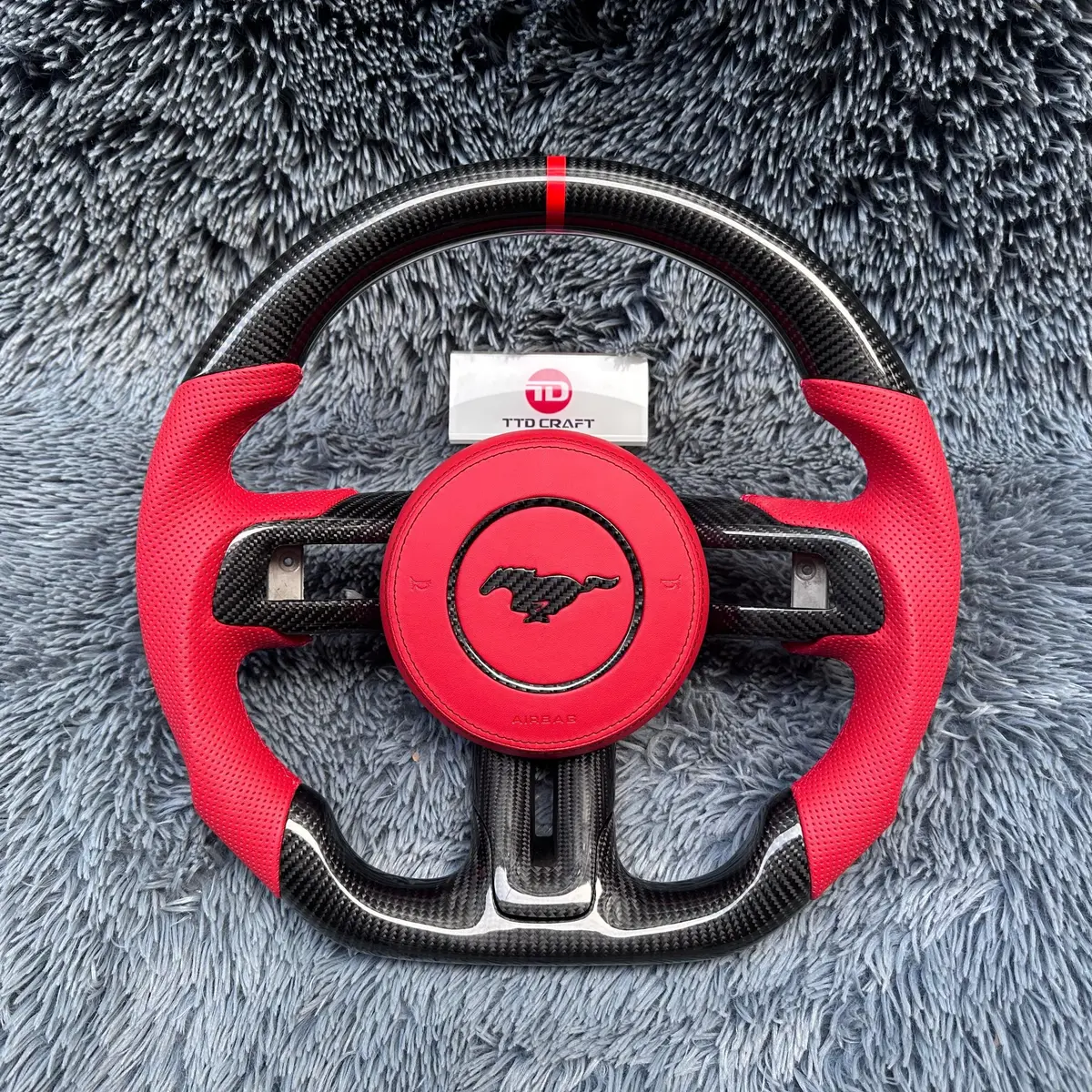 Ttd Craft Ford 2015-2017 Mustang Carbon Fiber Steering Wheel 1