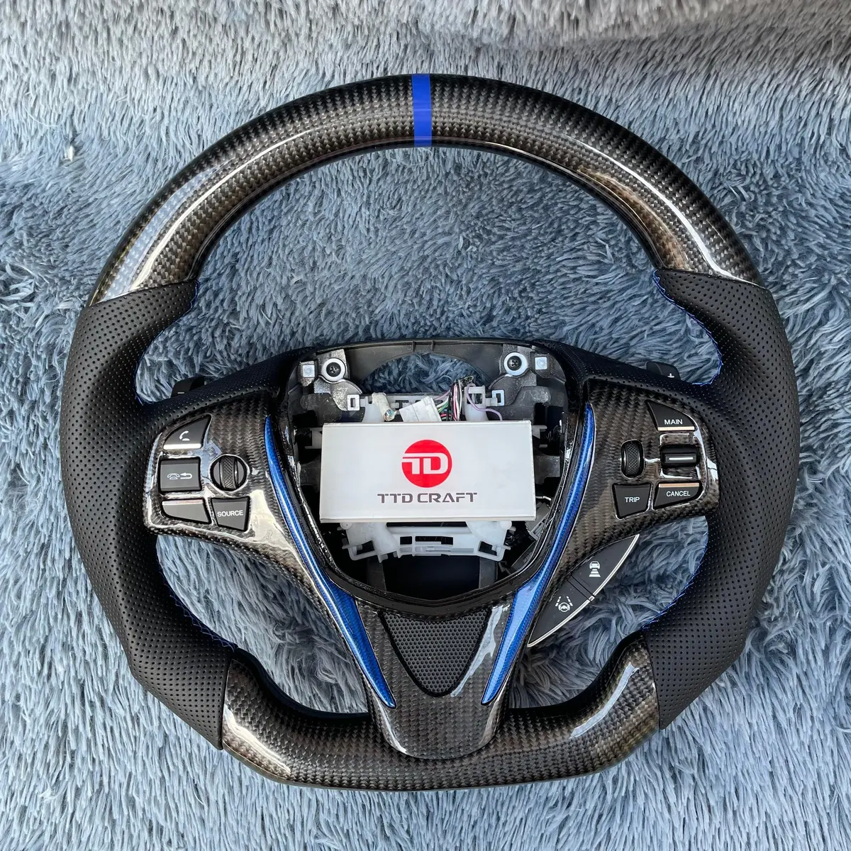 Acura Tlx/Mdx 2015-2020 Carbon Fiber Steering Wheel |Ttd Craft 9