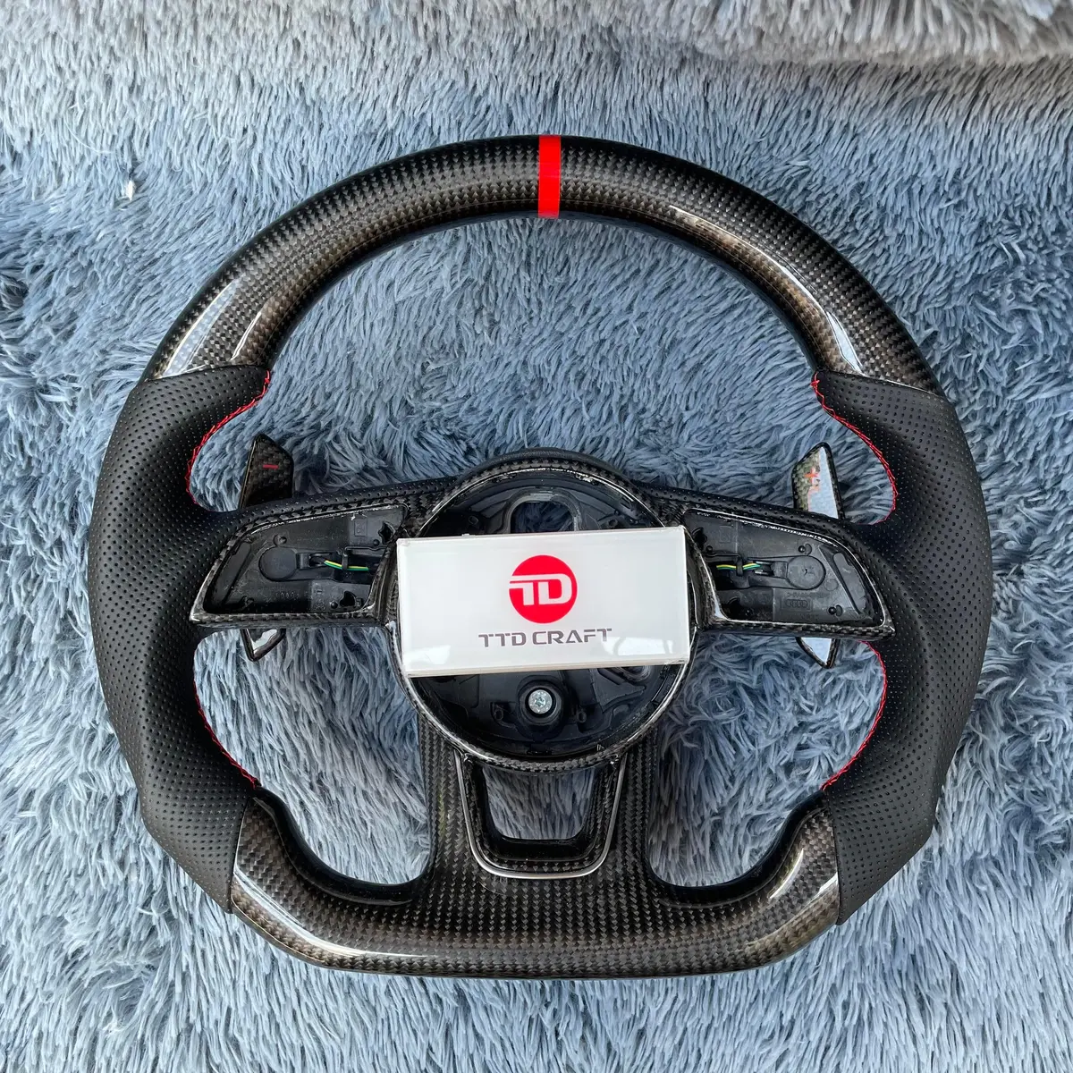 Ttd Craft Audi 2017-2020 8V B9 A3 S3 Rs3 A4 S4 A5 S5 Rs5 Carbon Fiber Steering Wheel 1