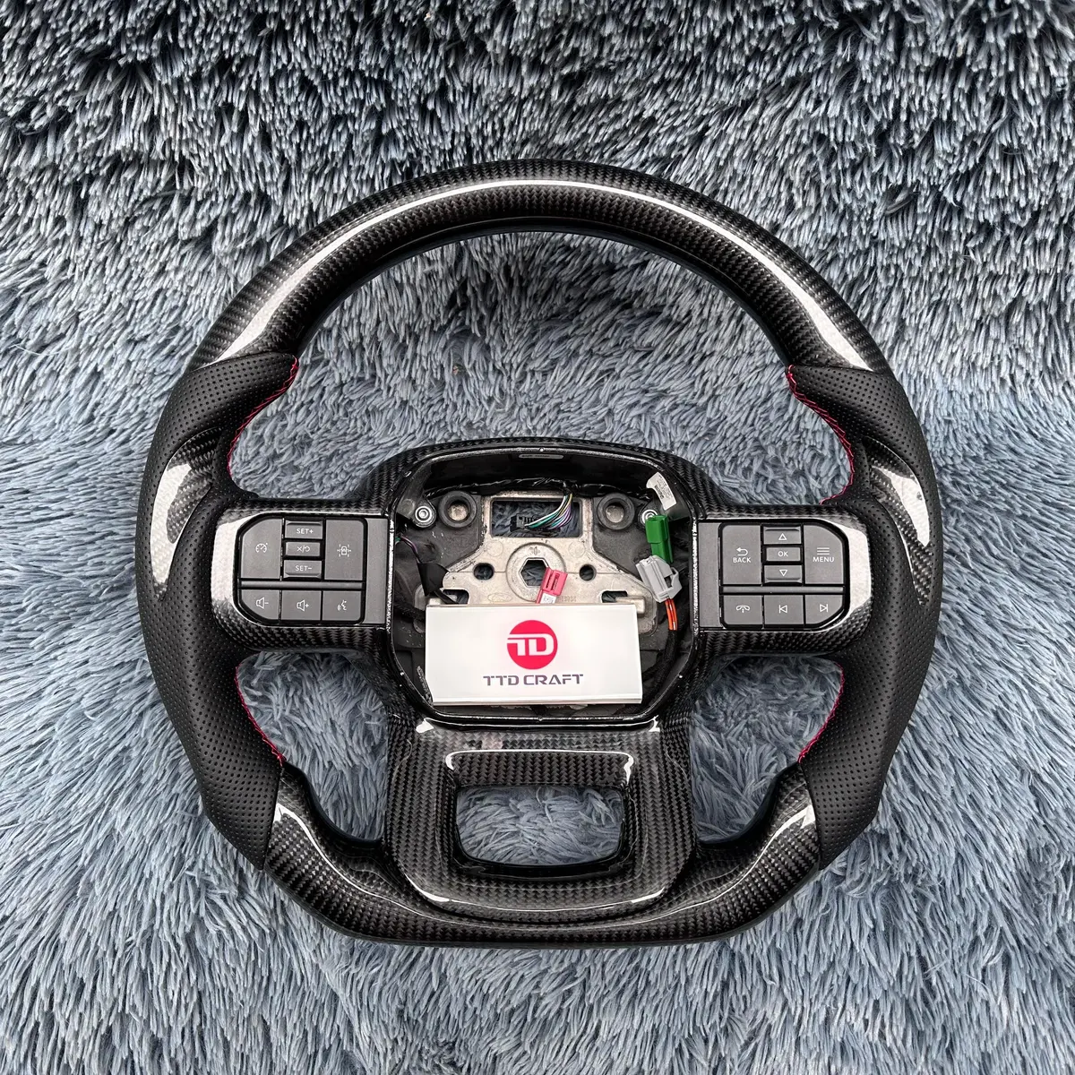 Ttd Craft Ford 2021-2026 F150 / Raptor Carbon Fiber Steering Wheel 1
