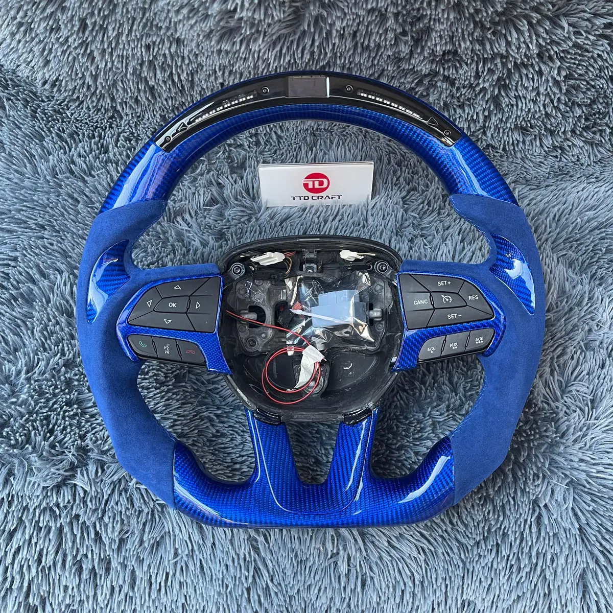 Ttd Craft Dodge 2016-2023 Charger Challenger / 2014-2023 Durango Carbon Fiber Steering Wheel 1