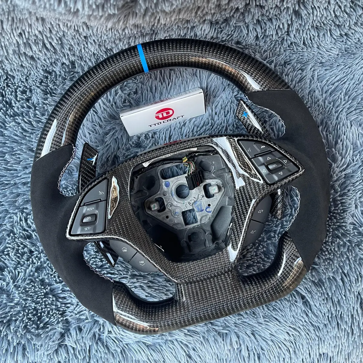 Custom Corvette C7 2014-2019 Carbon Fiber Steering Wheel|Ttd Craft 2
