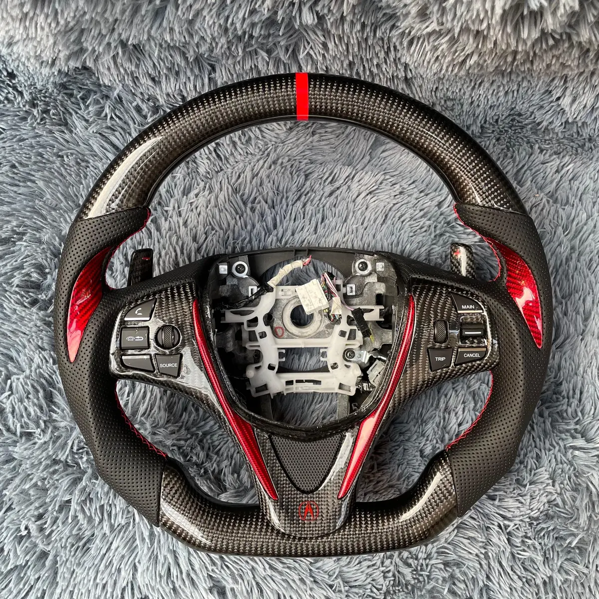 Acura 2015-2020 Tlx / Mdx Heater Carbon Fiber Steering Wheel |Ttd Craft 2