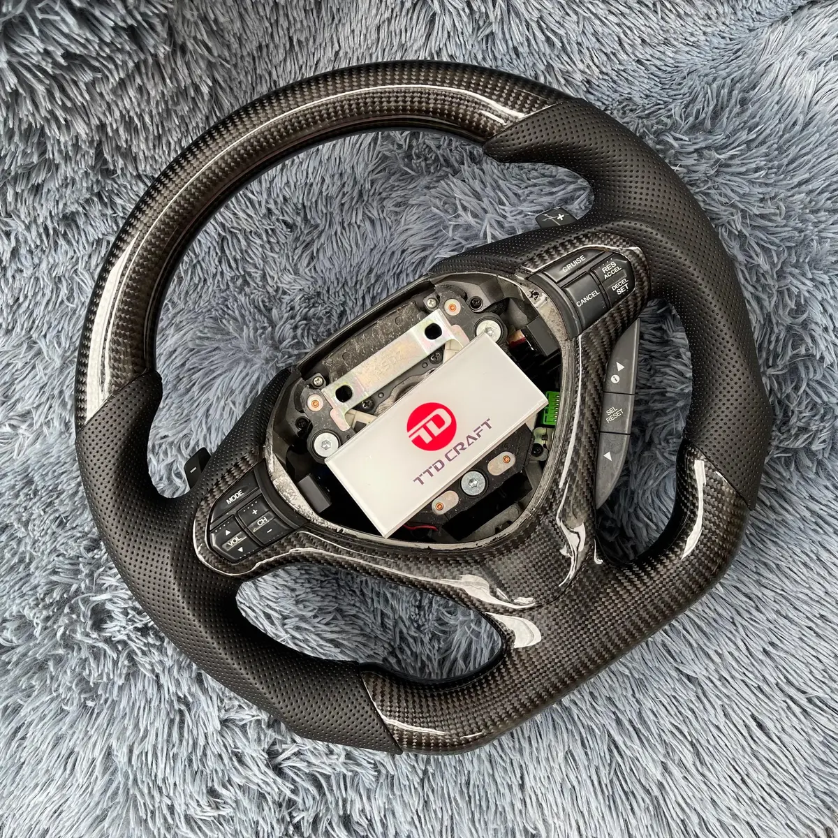 Acura Tsx / Accord Cu2 Interior Upgrade Carbon Fiber Steering Wheel |Ttd Craft 2