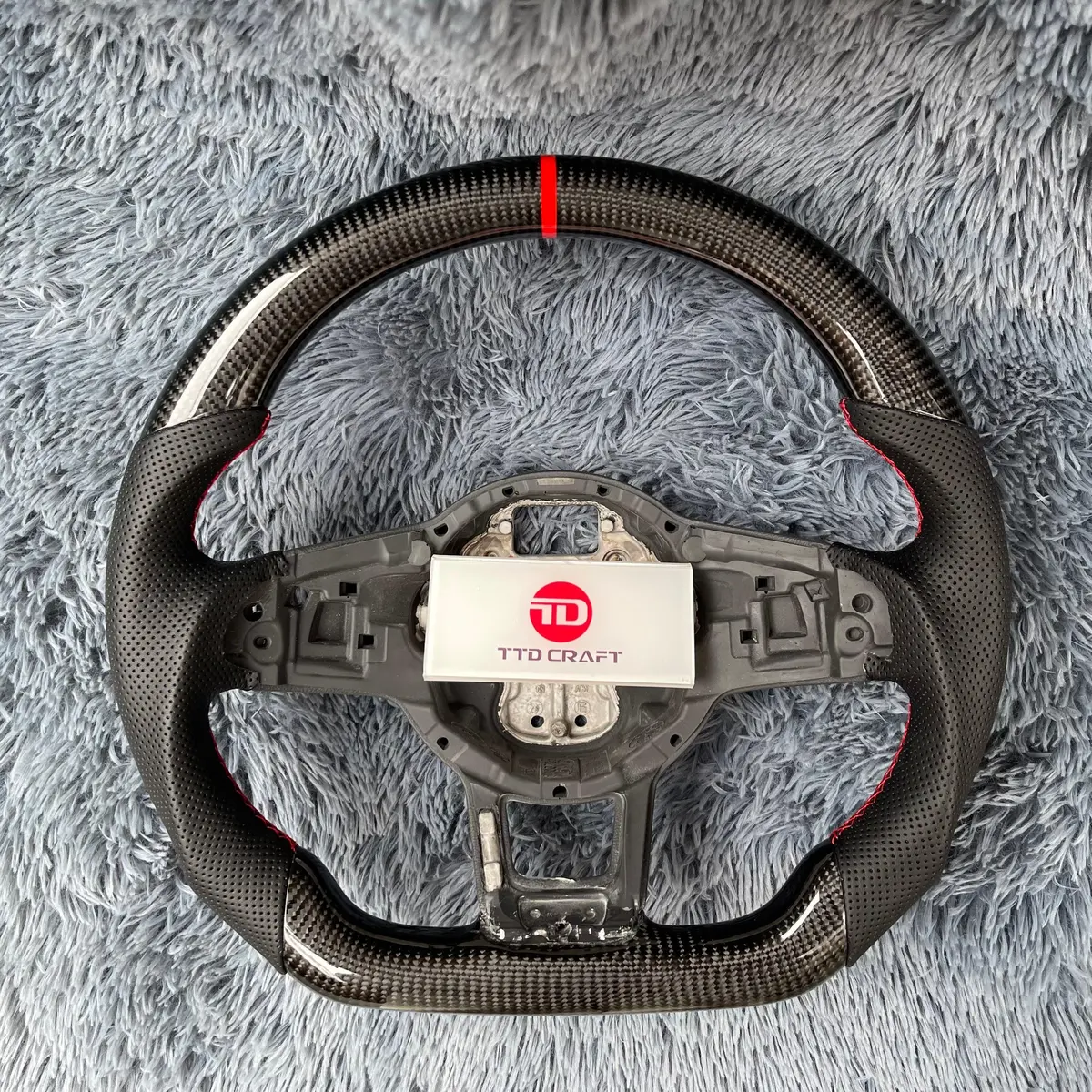 Ttd Craft Vw Mk7 /Mk7.5  Gti R 2019-2020 Jetta Carbon Fiber Steering Wheel 1
