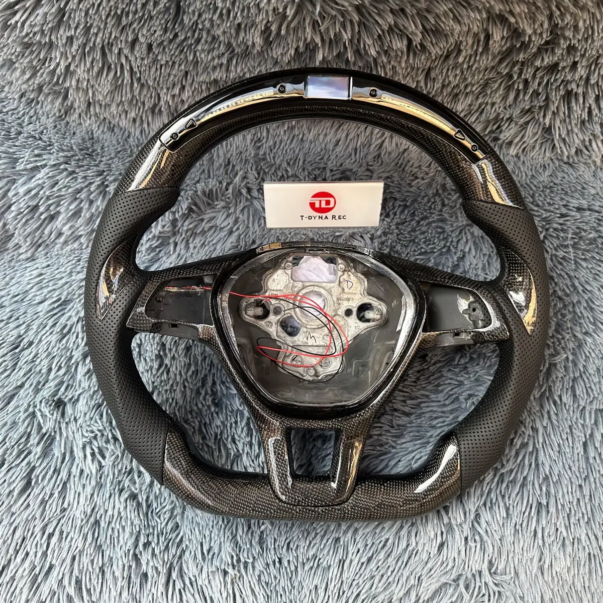 Ttd Craft Vw 2015-2019 Jetta Carbon Fiber Steering Wheel With Led 1
