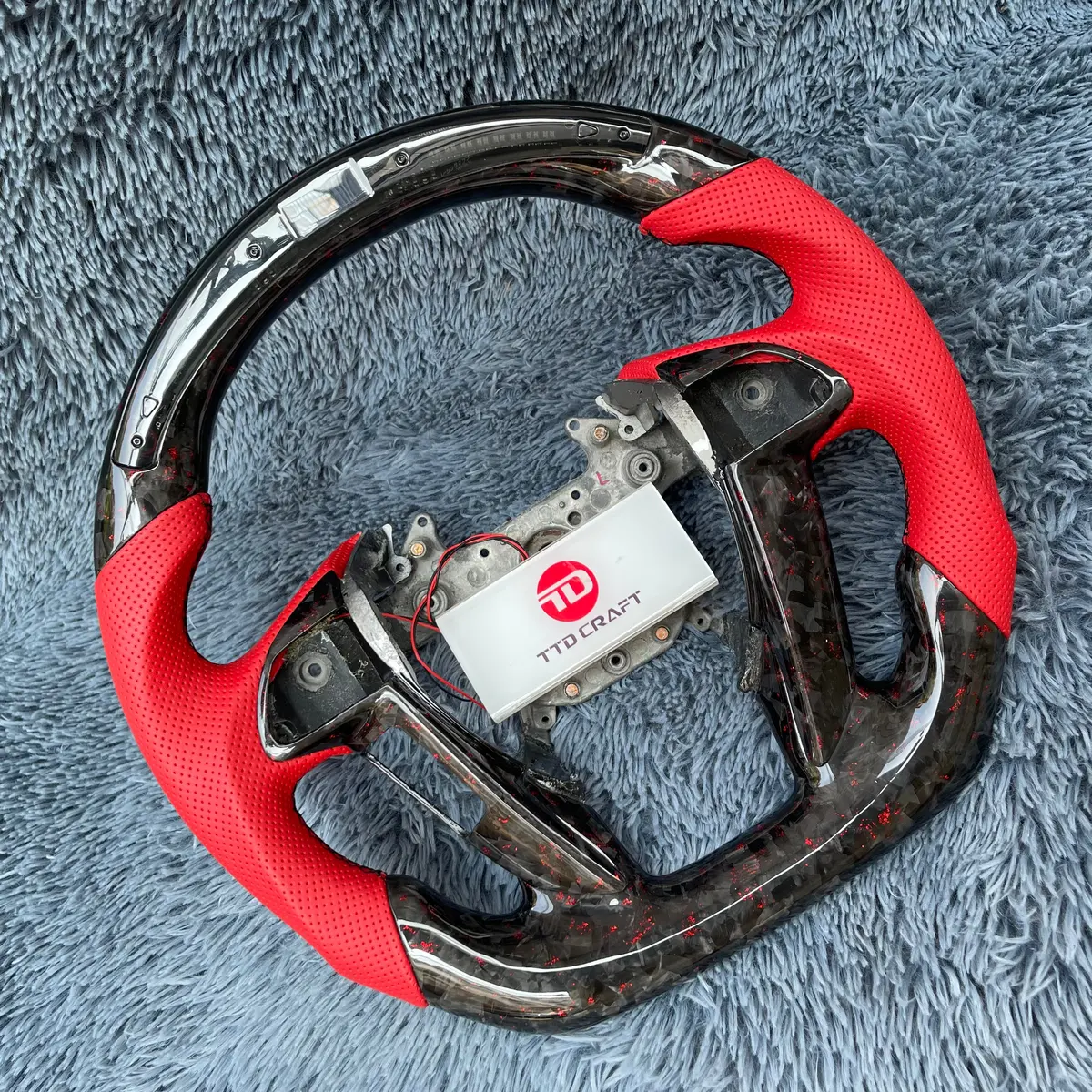 Led Carbon Fiber Steering Wheel For Honda 2008-2012 Accord / 2009-2015 Pilot |Ttd Craft 2