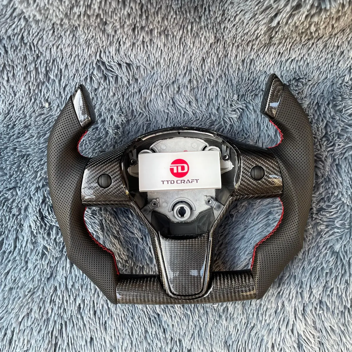 Ttd Craft Tesla Model 3 Y Carbon Fiber Steering Wheel 1