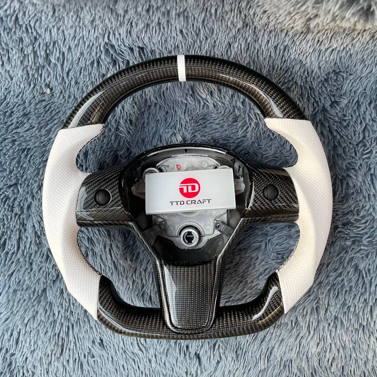 Ttd Craft Tesla Model 3 Y Carbon Fiber Steering Wheel 1