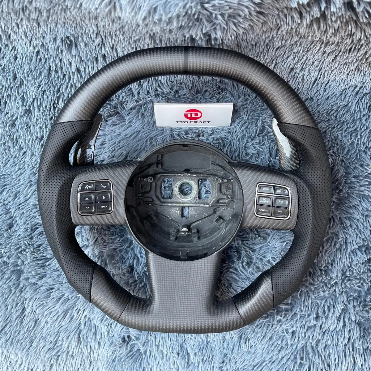 Ttd Craft Dodge 2011-2014 Challenger Carbon Fiber Steering Wheel 1