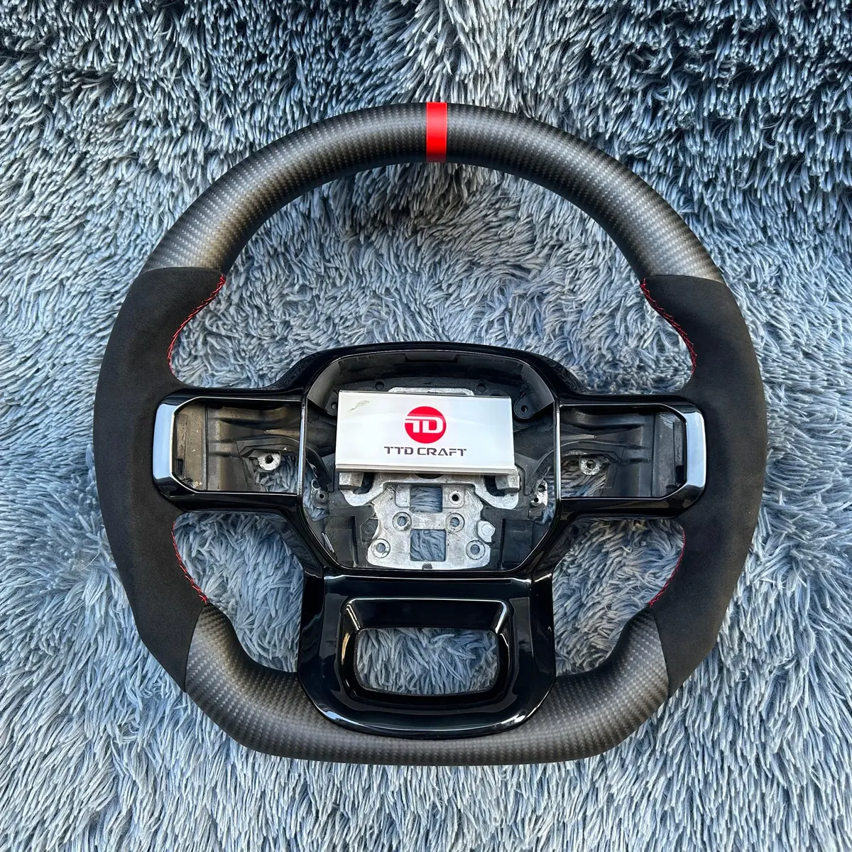 Ttd Craft Ford 2021-2026 F150 / Raptor Carbon Fiber Steering Wheel 1