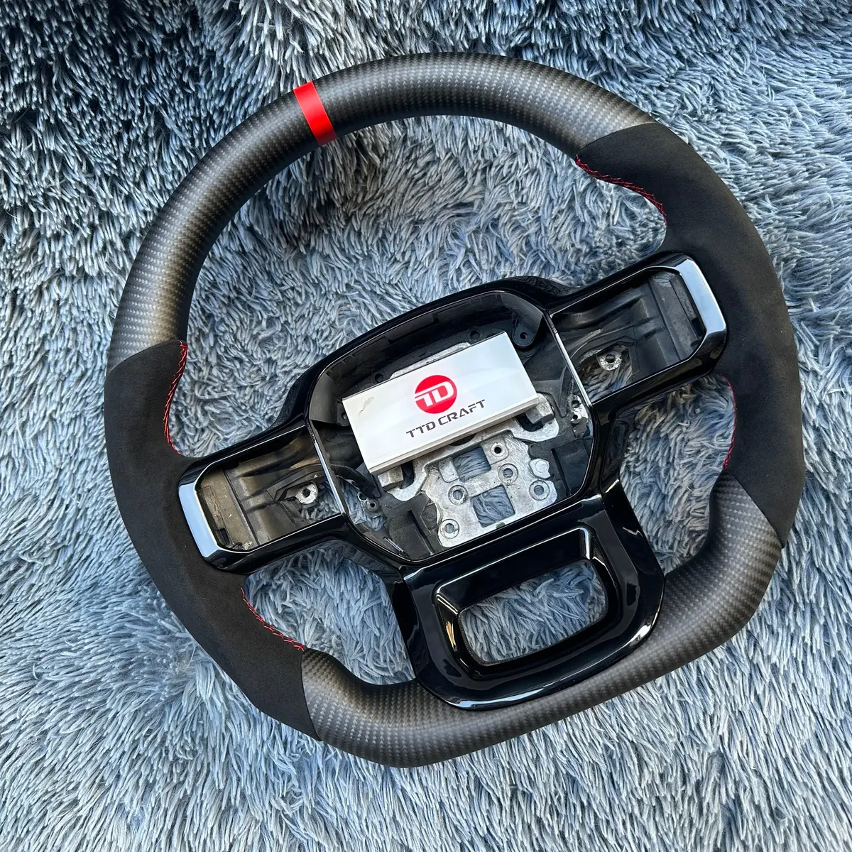 Ttd Craft Ford 2021-2026 F150 / Raptor Carbon Fiber Steering Wheel 2