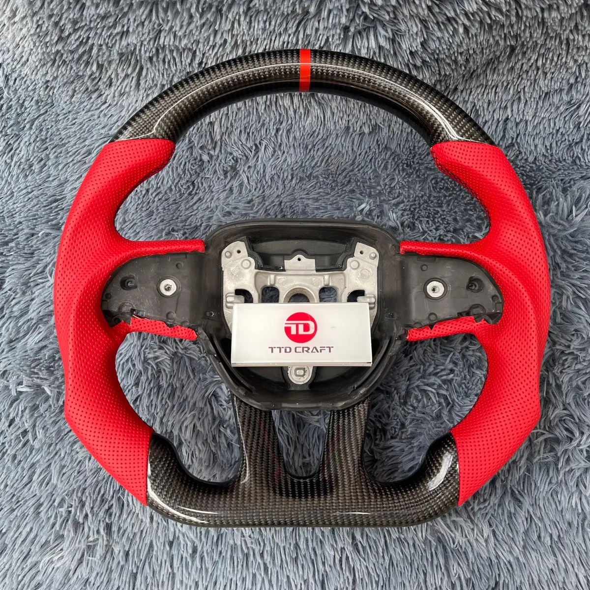 Ttd Craft Dodge 2016-2023 Charger Challenger / 2014-2023 Durango Carbon Fiber Steering Wheel 1