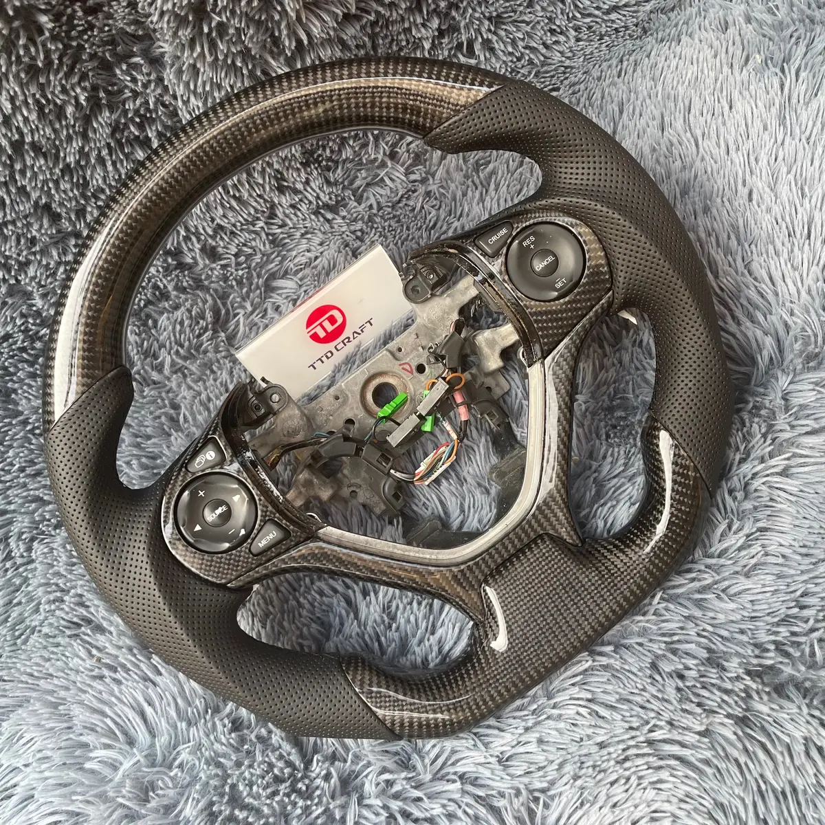 Honda Civic 9Th Gen Steering Wheel Carbon Fiber Custom Build | Ttd Craft 2
