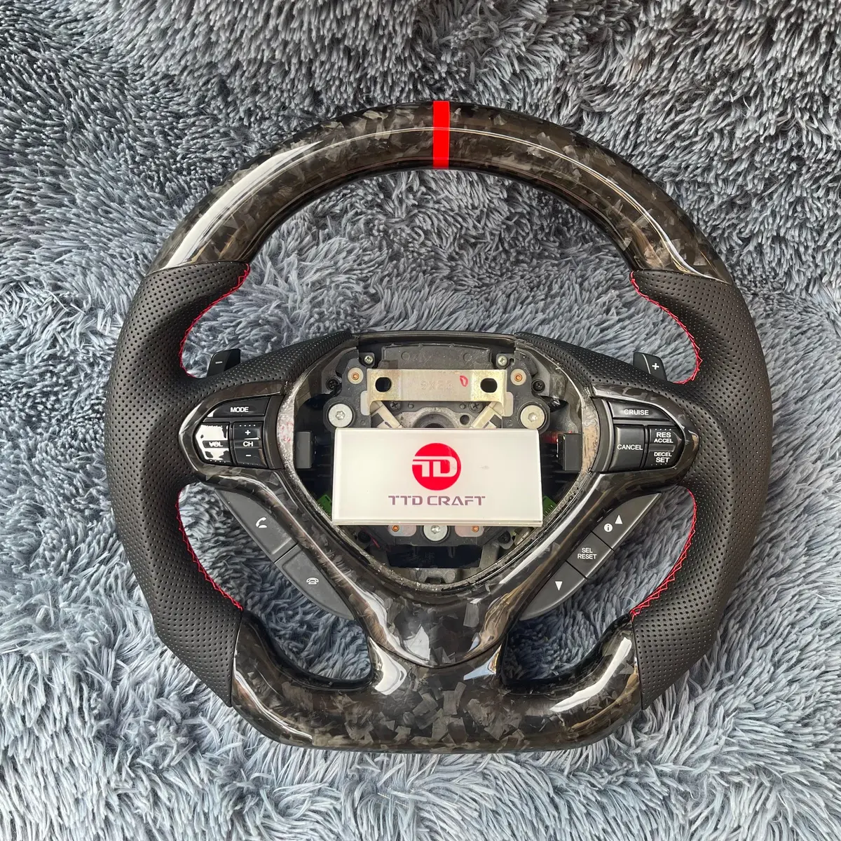 2009-2014 Tsx / Accord Cu2 Forged Carbon Fiber Steering Wheel Custom |Ttd Craft 2