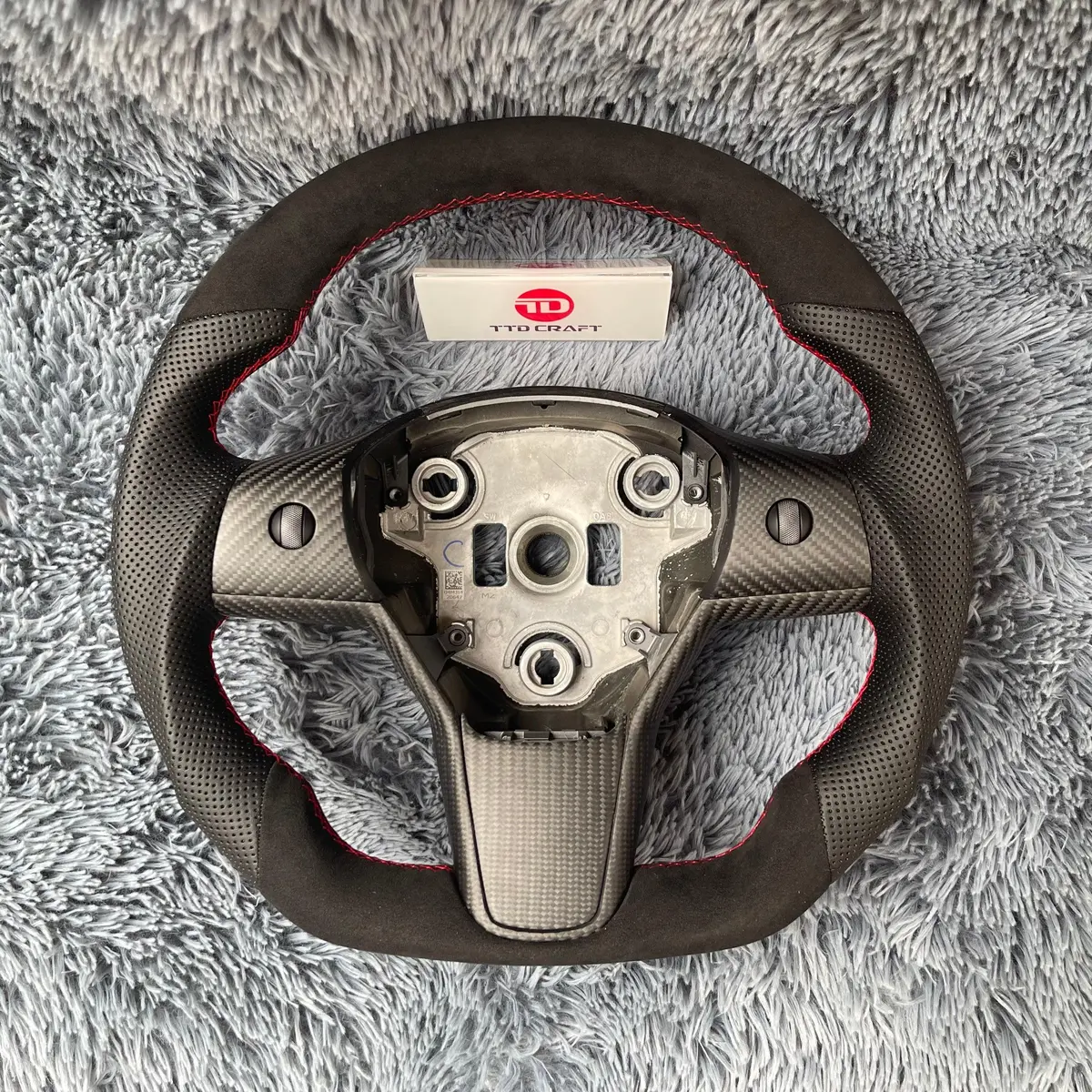 Ttd Craft Tesla Model 3 Y Carbon Fiber Steering Wheel 1