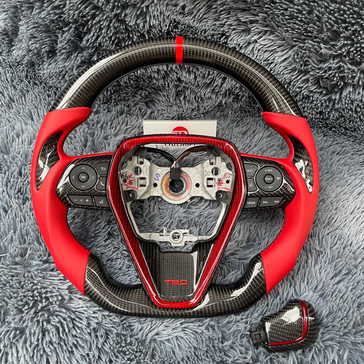Ttd Craft  Camry 2018 - 2024 Se Xse Trd V6  Venza  Carbon Fiber Steering Wheel 1