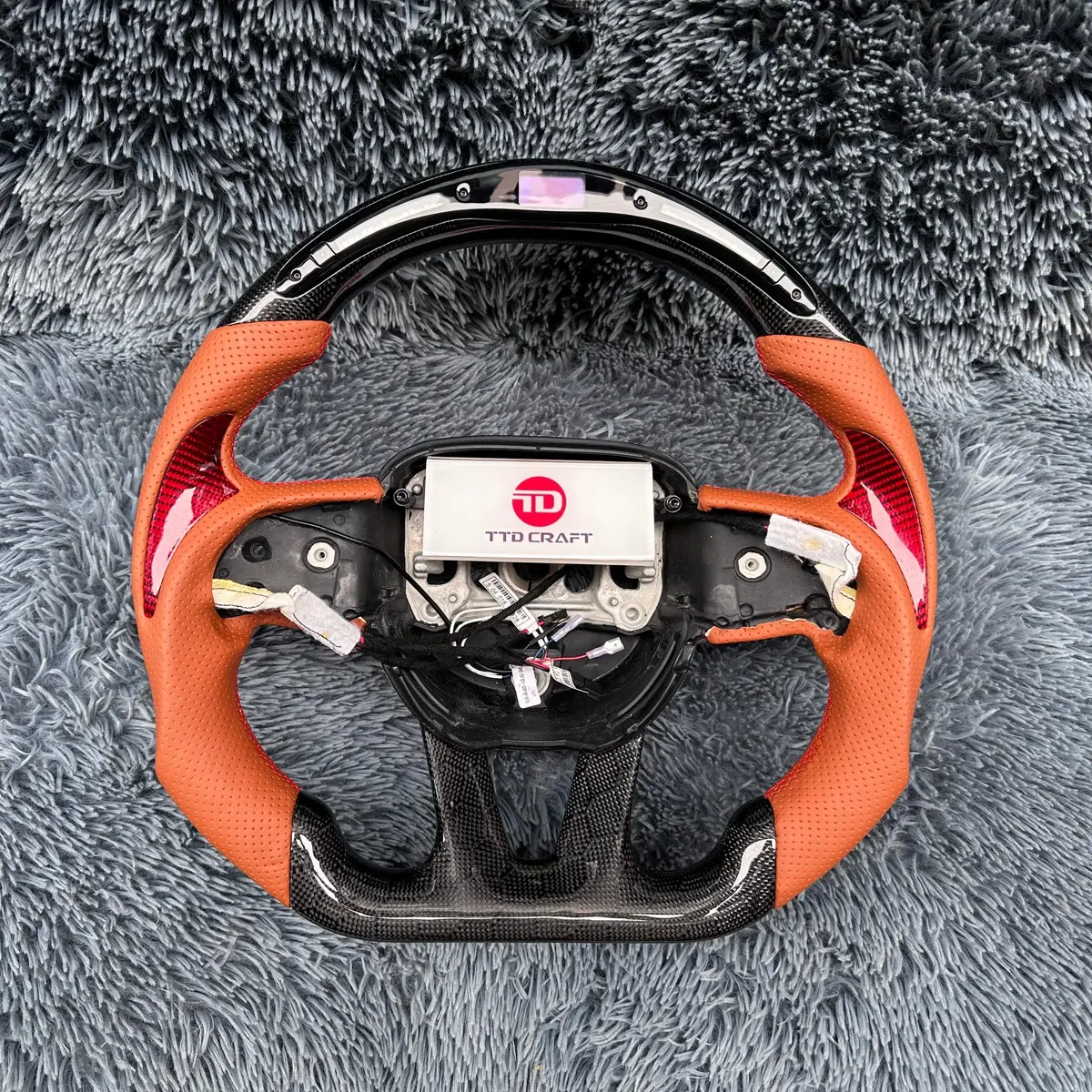 Ttd Craft Dodge 2016-2023 Charger Challenger / 2014-2023 Durango Carbon Fiber Steering Wheel 1
