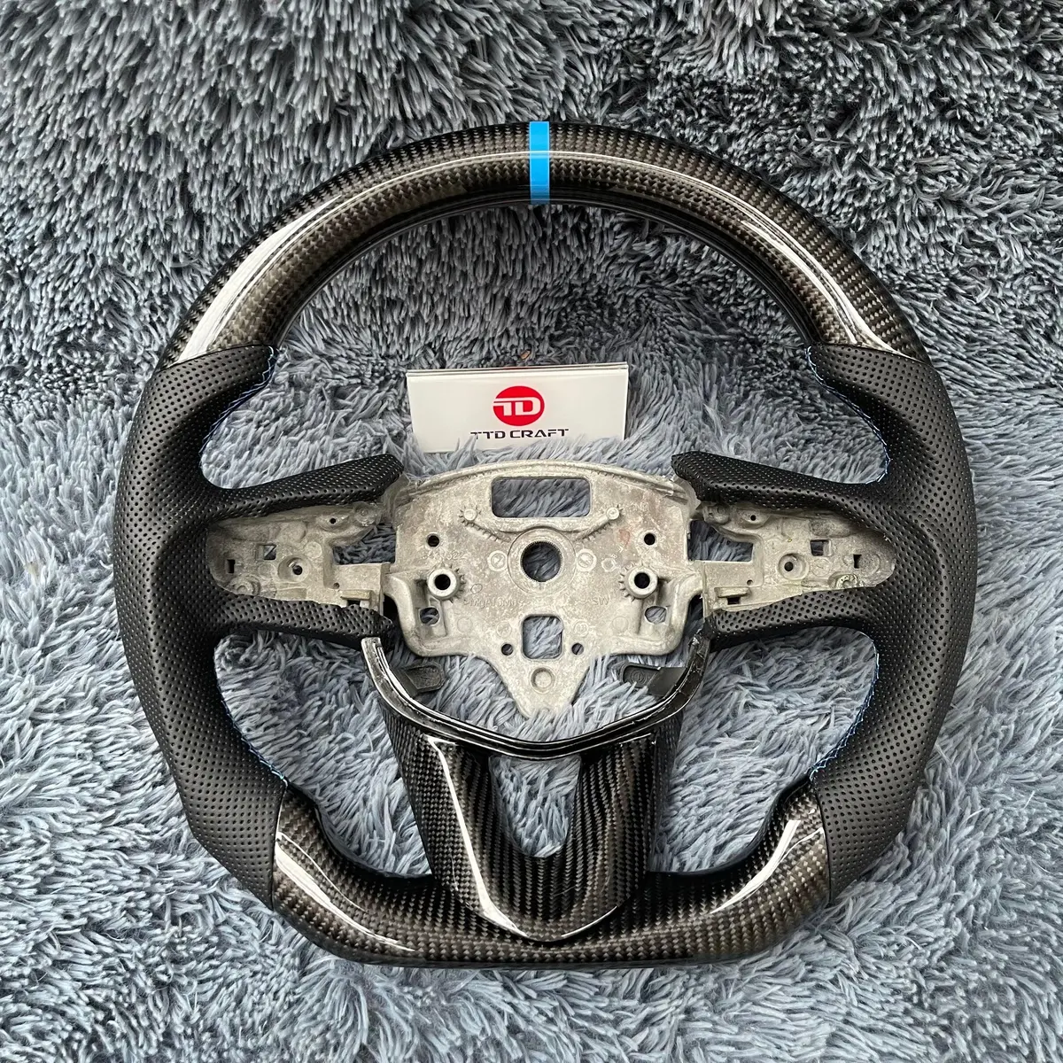 Ttd Craft Cadillac 2020-2025 Ct4 Ct4-V Blackwing / Ct5 Ct5-V Blackwing / 2019-2025 Xt4 Carbon Fiber Steering Wheel 1