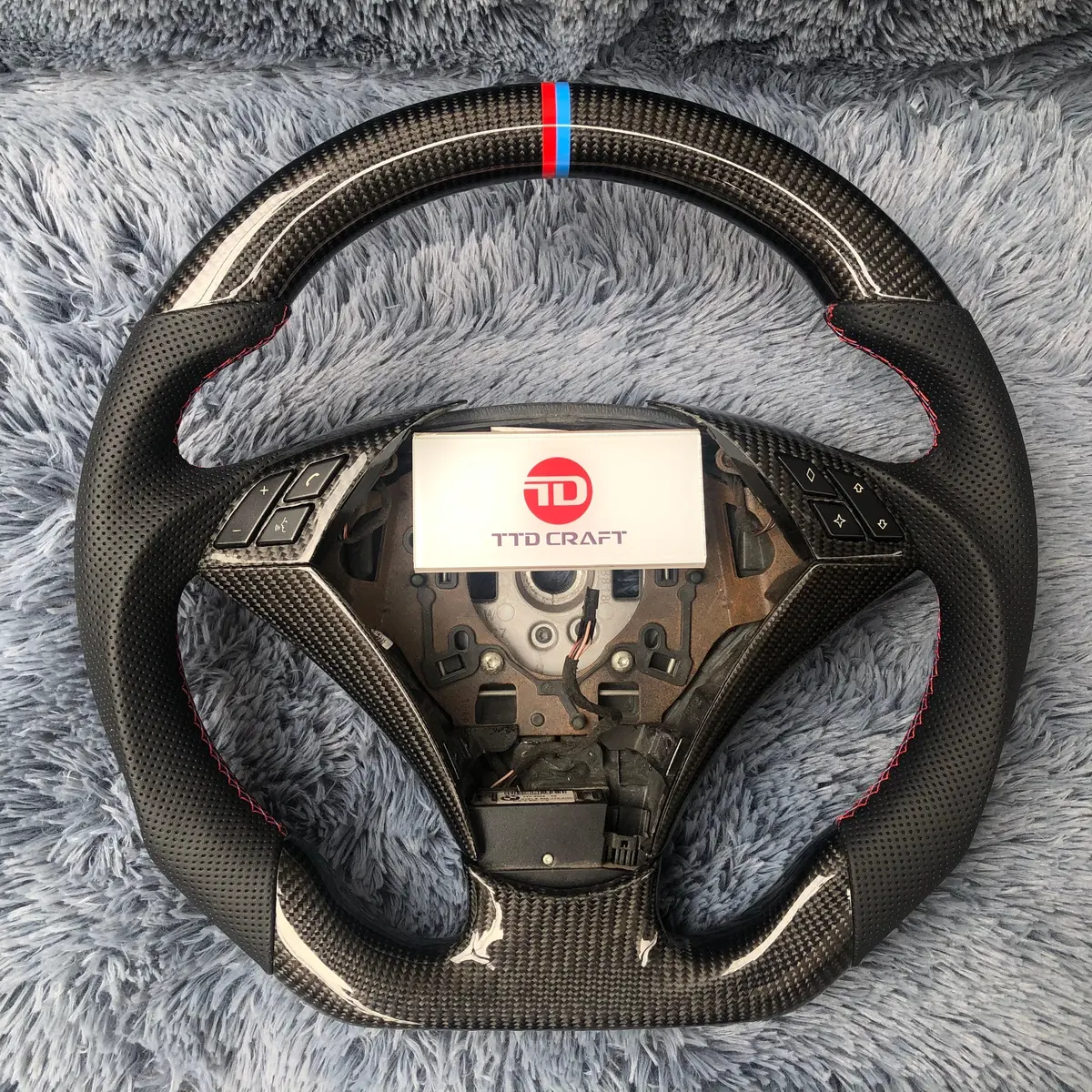 Ttd Craft Bmw 5 Series E60 E61 E65 Carbon Fiber Steering Wheel 1