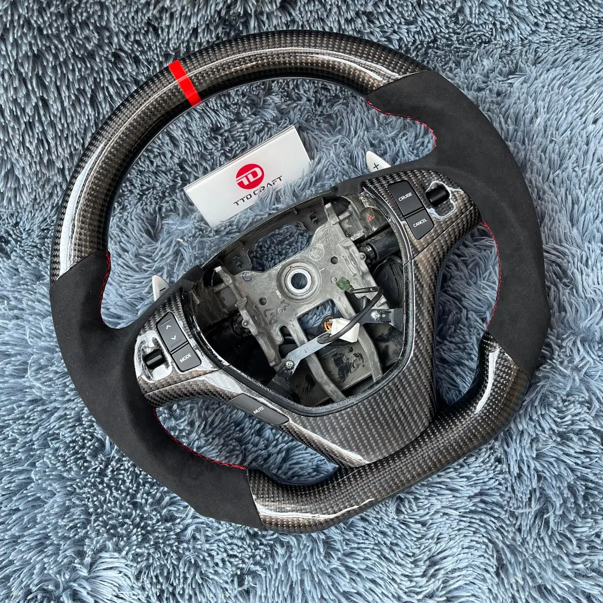Ttd Craft Hyundai 2009-2016 Genesis Coupe Carbon Fiber Steering Wheel 2